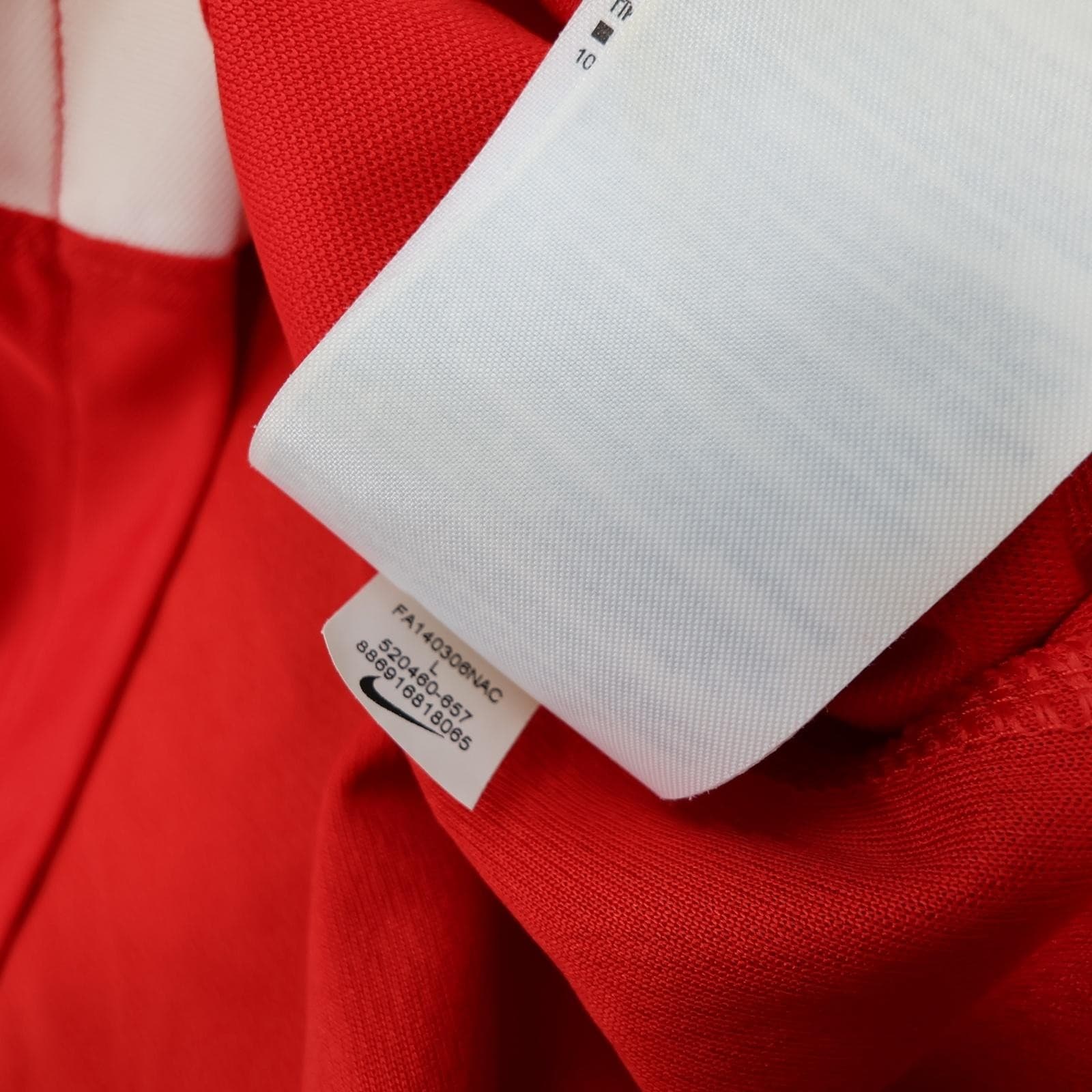 Gibraltar Home Shirt Mens Large Red Home 2012 2013 Nike Dri Fit Jersey Top photo 9