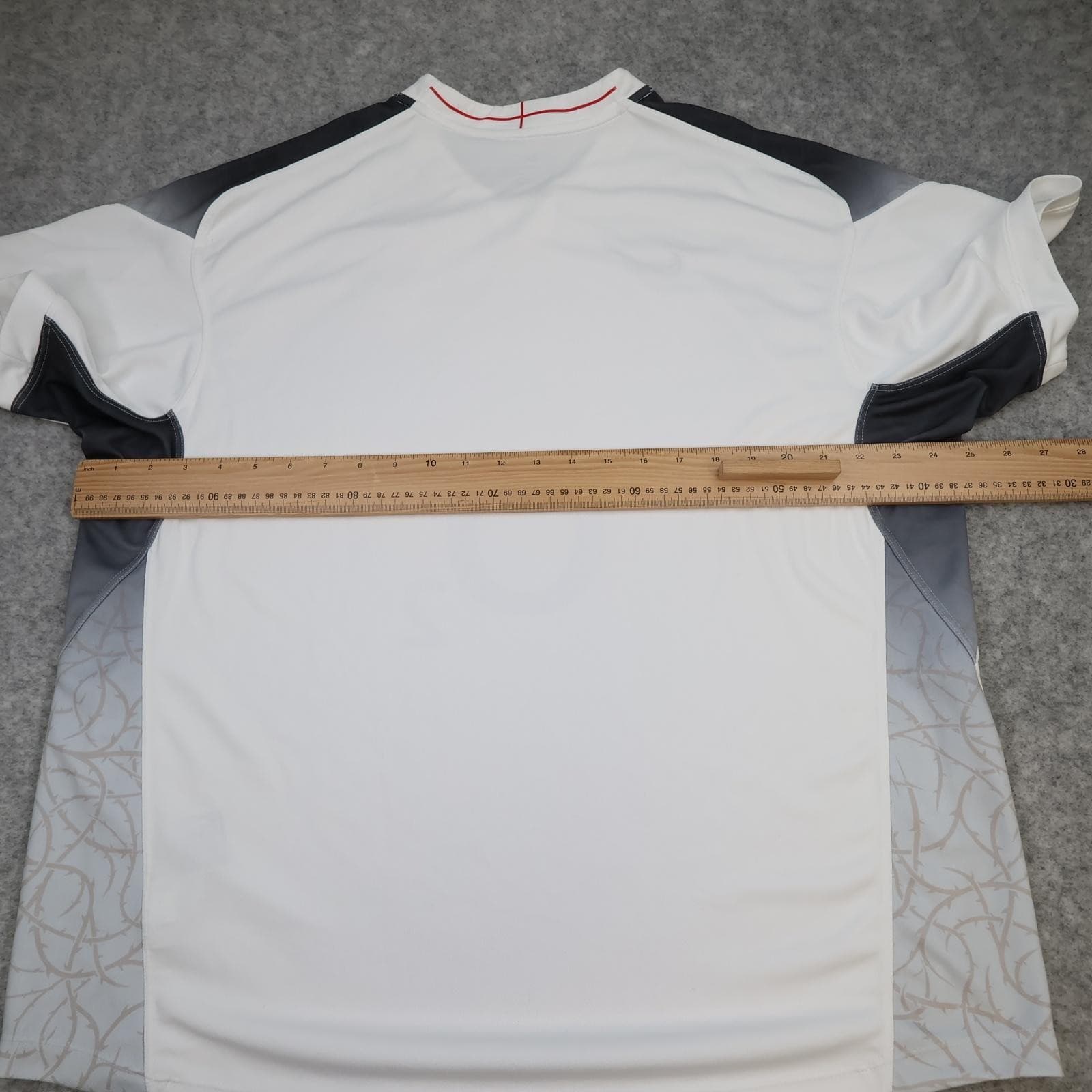 England Rugby Shirt Mens XL White Grey 2010 2011 Rugby Union Nike O2 Jersey photo 8