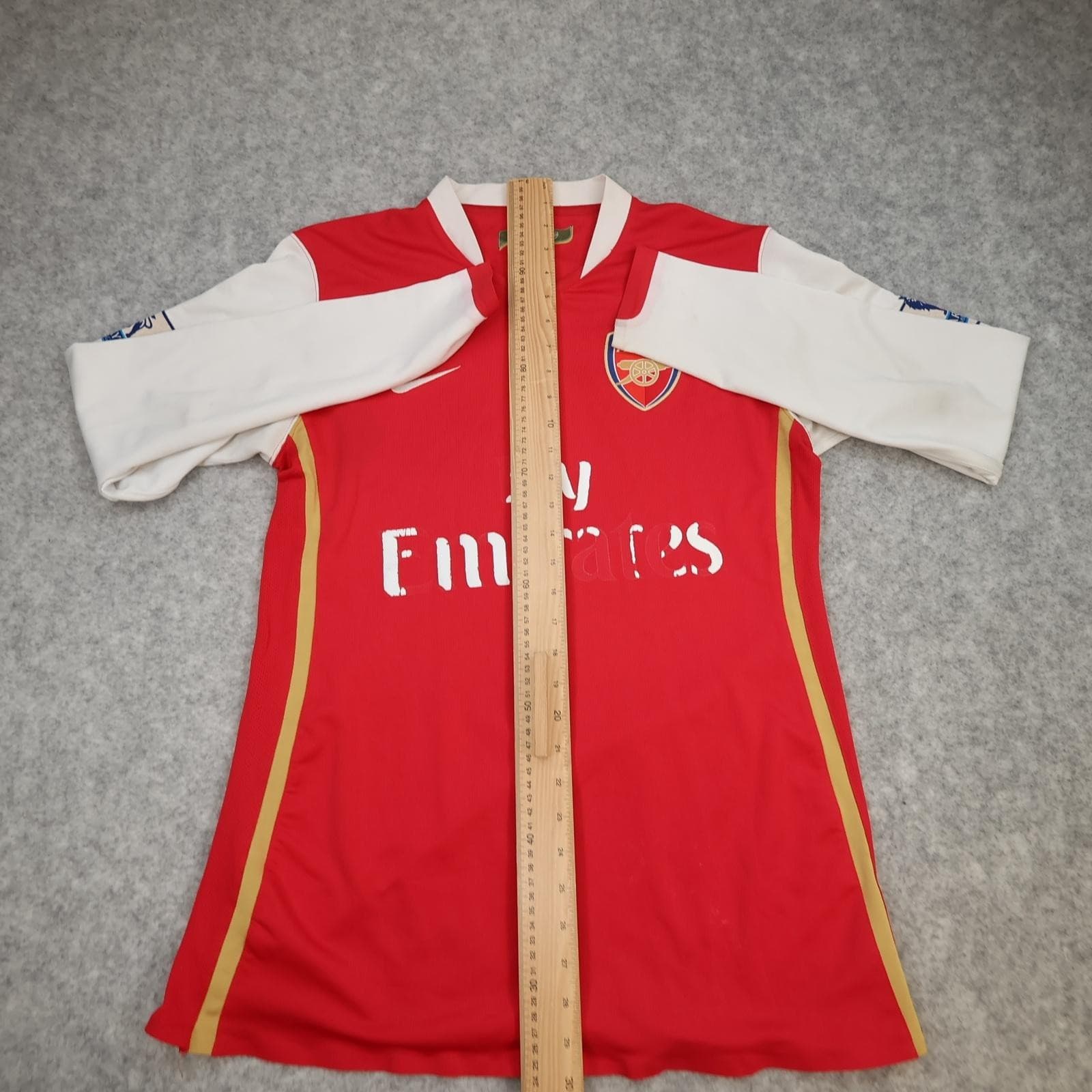 Arsenal Shirt Mens Large Red Home Long Sleeve 2006 2008 Football Nike Sagna 3 photo 15