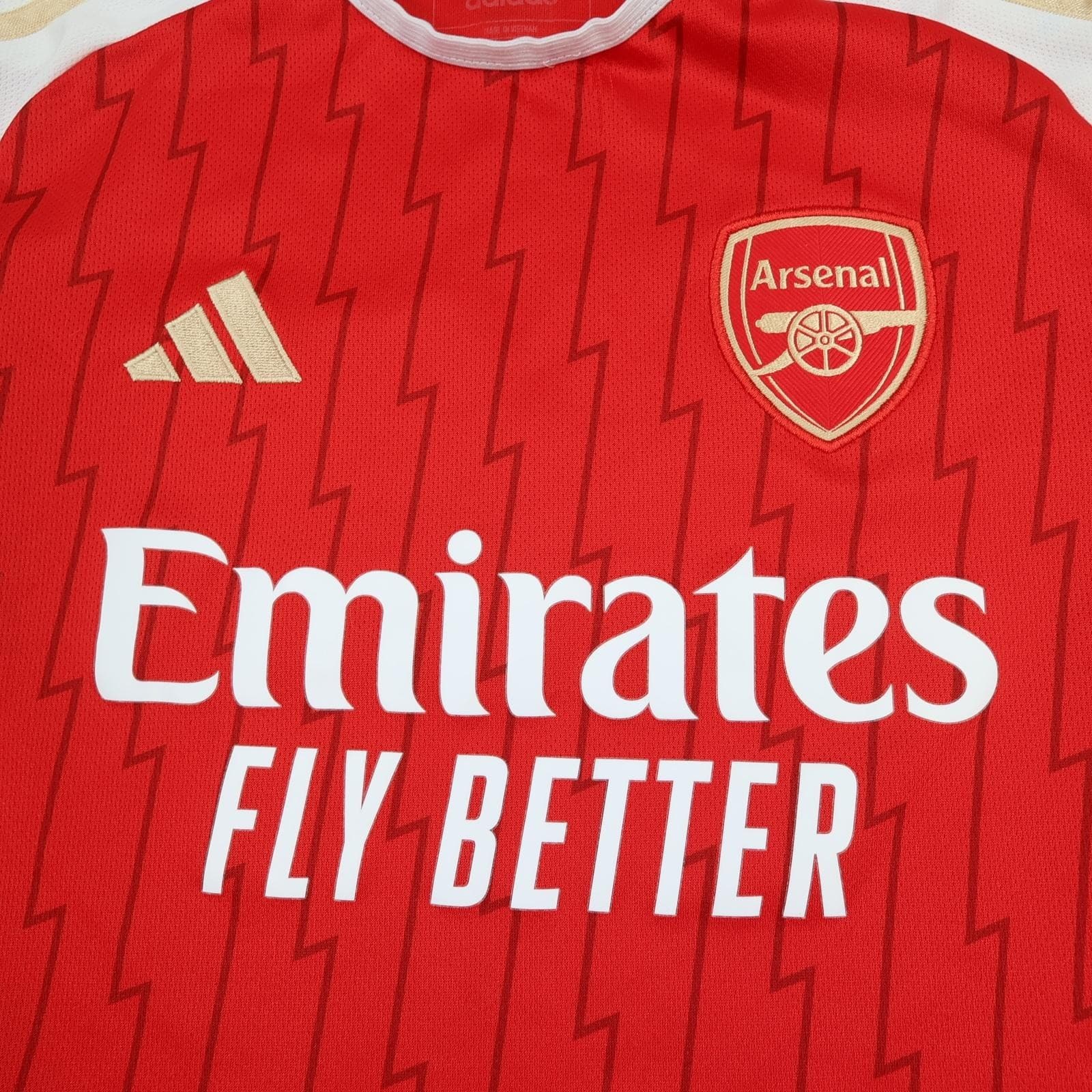 Arsenal Shirt Kids 11-12 Years 152cm Red Home 2023 2024 Adidas Soccer Jersey photo 3