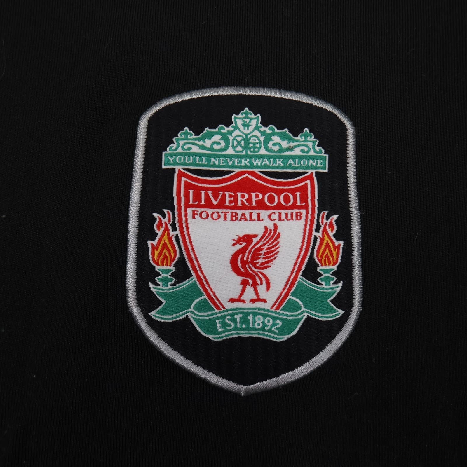 Vintage Liverpool Shirt Large Black Away Kit 2002 2004 Reebok 40 42 Jersey photo 4