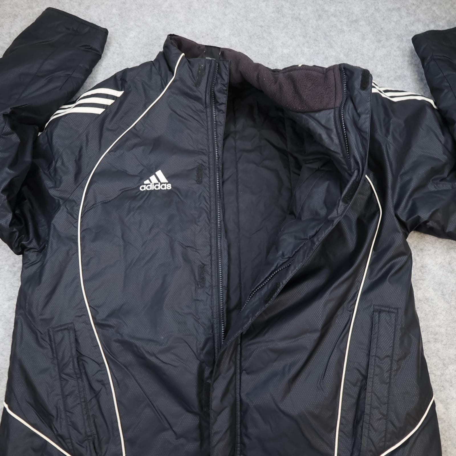 Vintage Newcastle United Jacket Mens Large Black 2005 2006 Football Adidas photo 12