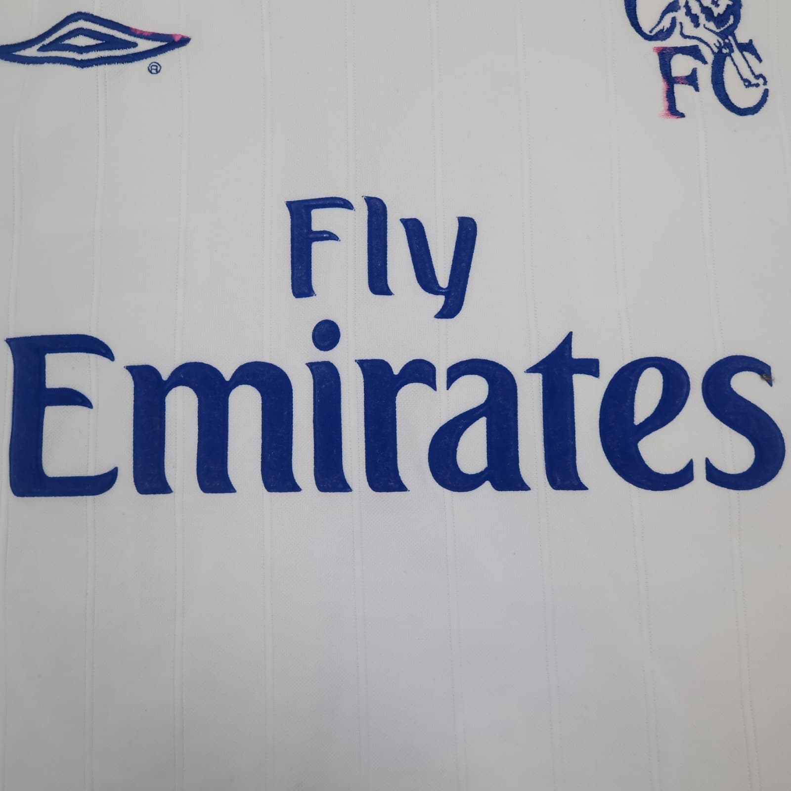 Vintage Chelsea Shirt Extra Large White Away Kit 2001 2003 Gianfranco Zola photo 4
