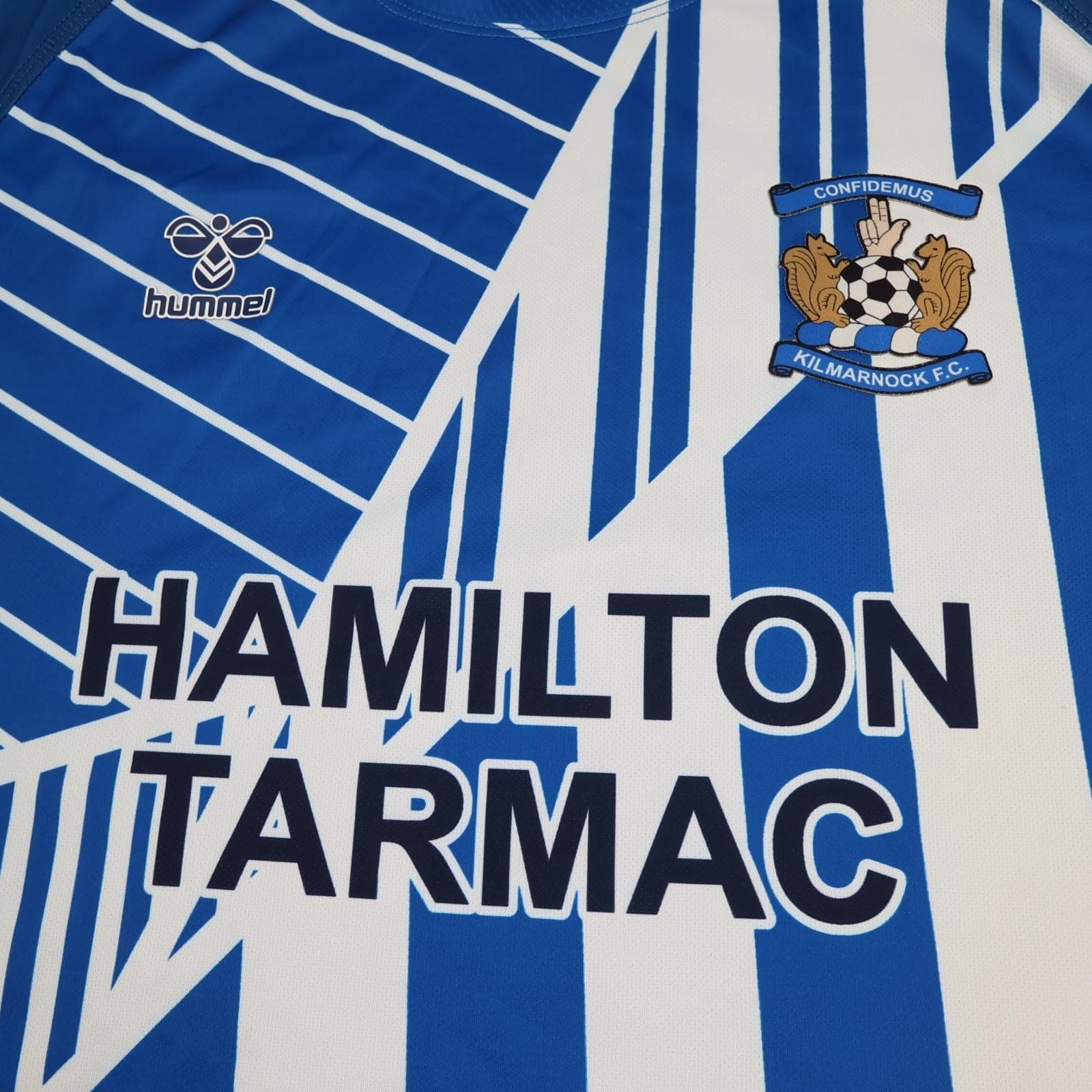 Kilmarnock Shirt Mens XL Blue Training Football Hummel 2023 2024 Soccer Jersey photo 3