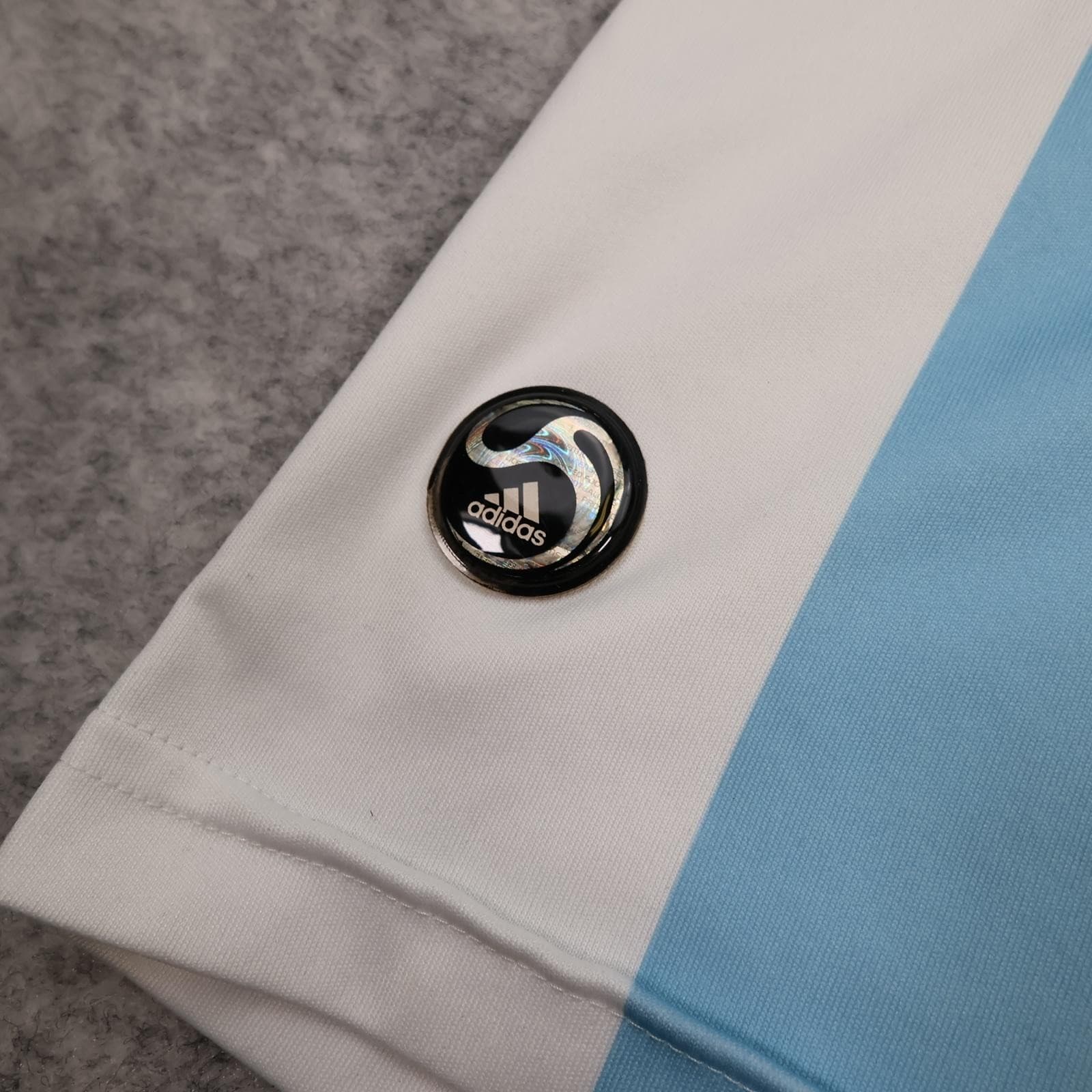Argentina Home Shirt Mens Medium Blue 2007 2009 Football Adidas AFA Jersey photo 6