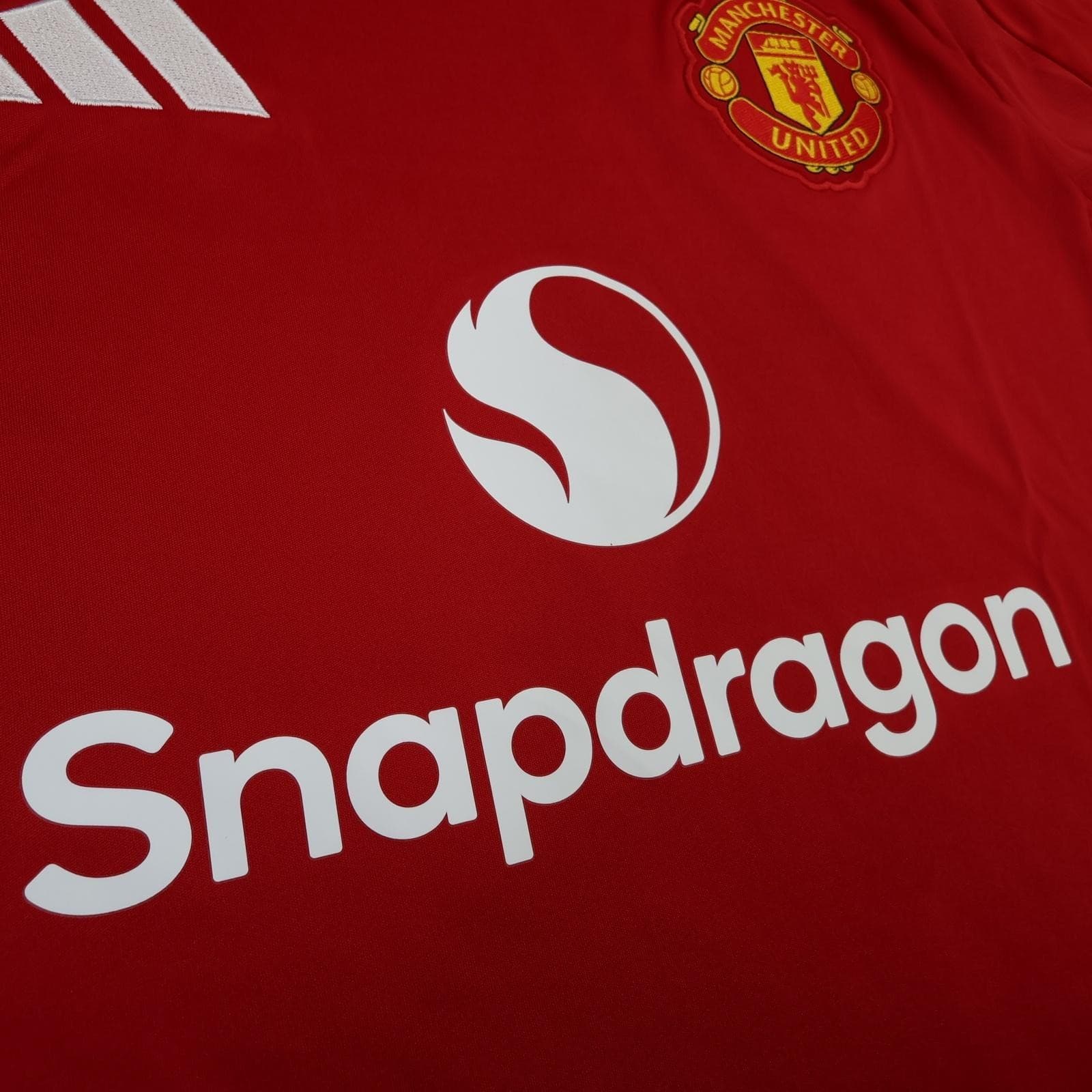 Manchester United Shirt Mens Large Red Home 2024 2025 Adidas Soccer Jersey photo 6