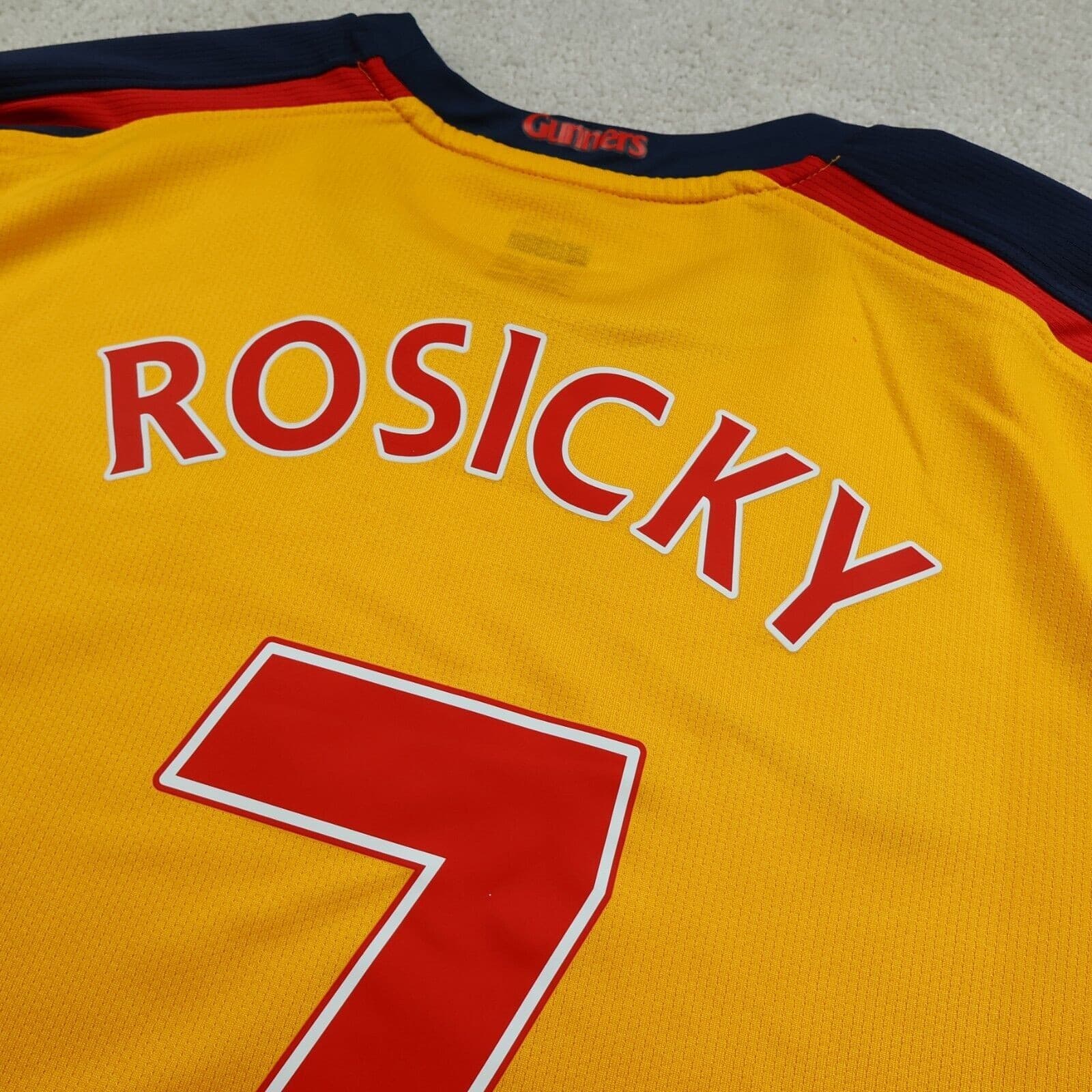 Arsenal Shirt Large Yellow Away Kit 2008 2009 Nike Soccer Jersey Tomas Rosicky 7 photo 7