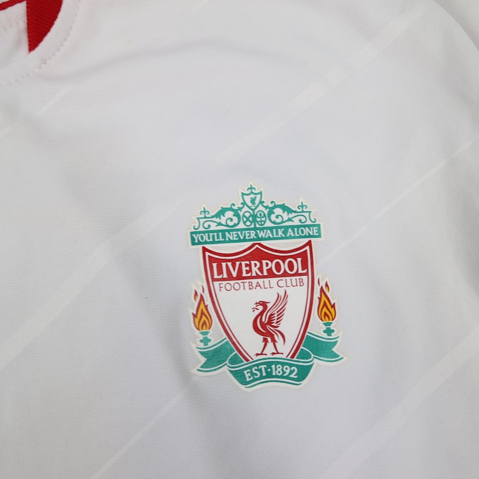 Vintage Liverpool Shirt Mens XL White Away 2005 2006 Football Reebok Gerrard 8 photo 8