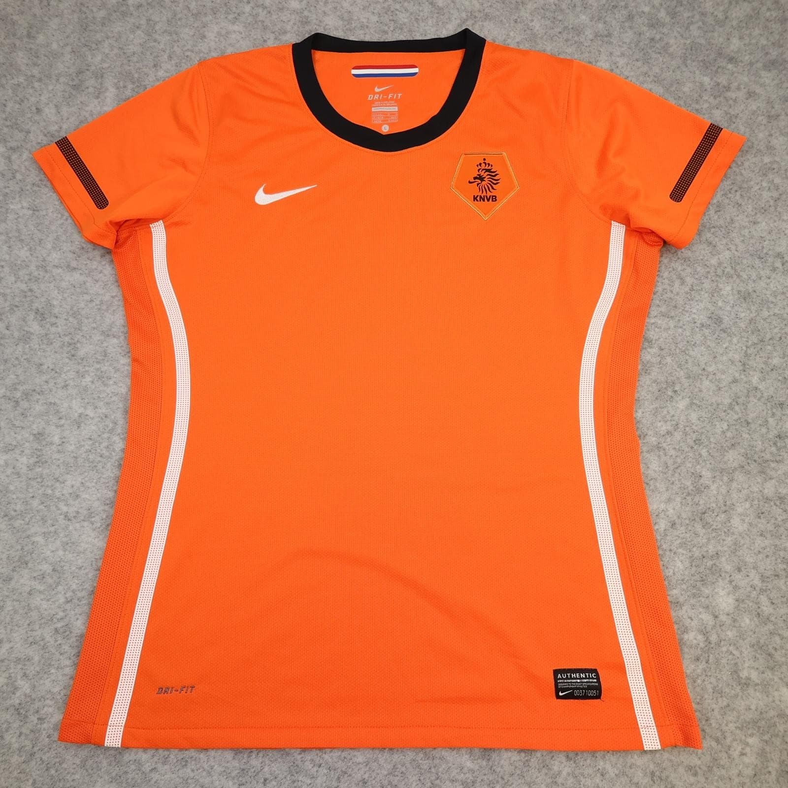 Netherlands Home Shirt Womens Large 16-18 Orange 2010 2011 Nike Soccer Jersey