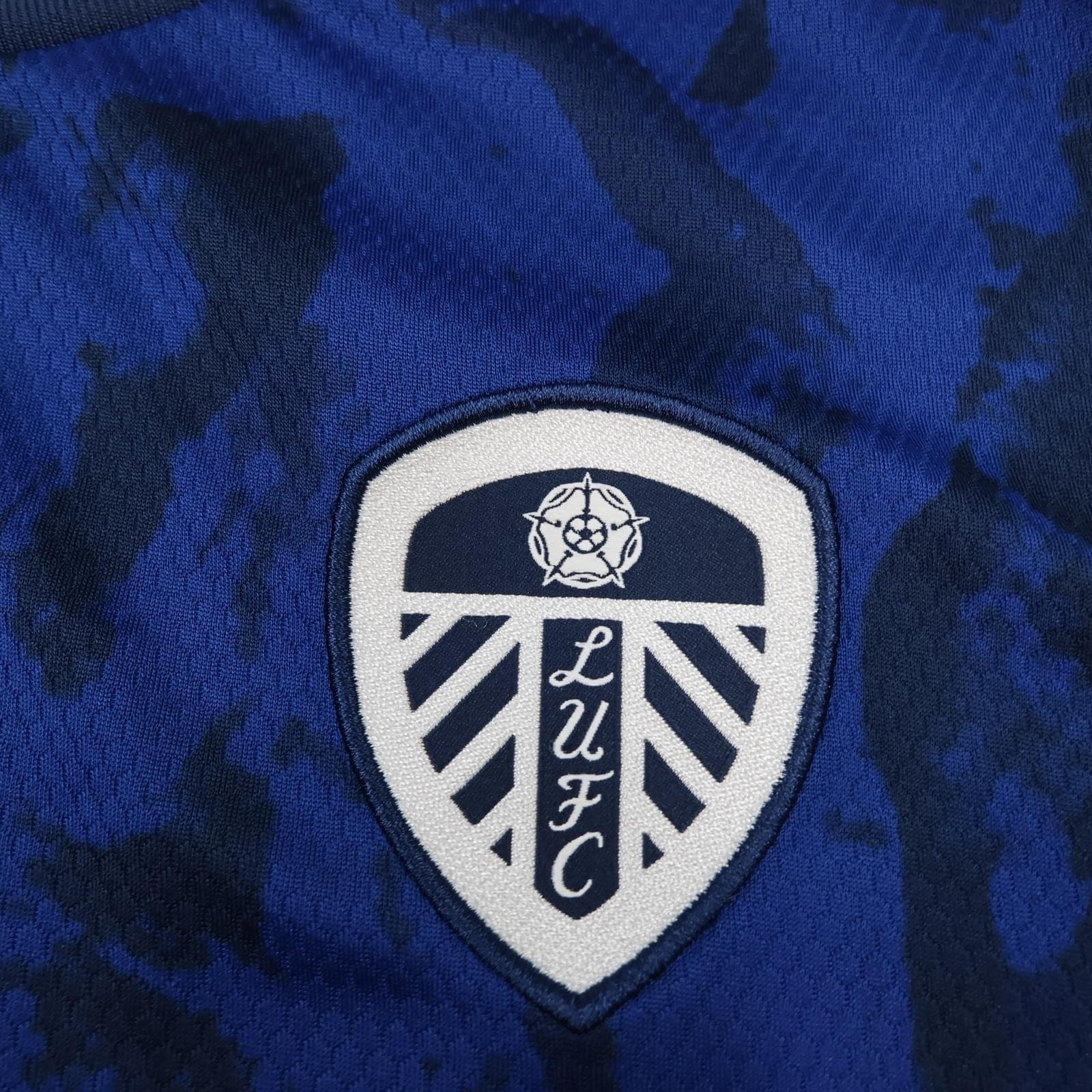 Leeds United Shirt Mens Large Blue 2021 2022 Football Adidas Soccer Jersey photo 4