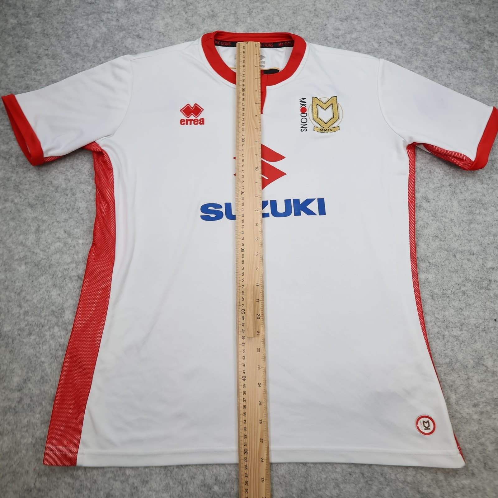 Mk Dons Shirt 2XL White 2017 2018 Errea Soccer Jersey Football Dons photo 14