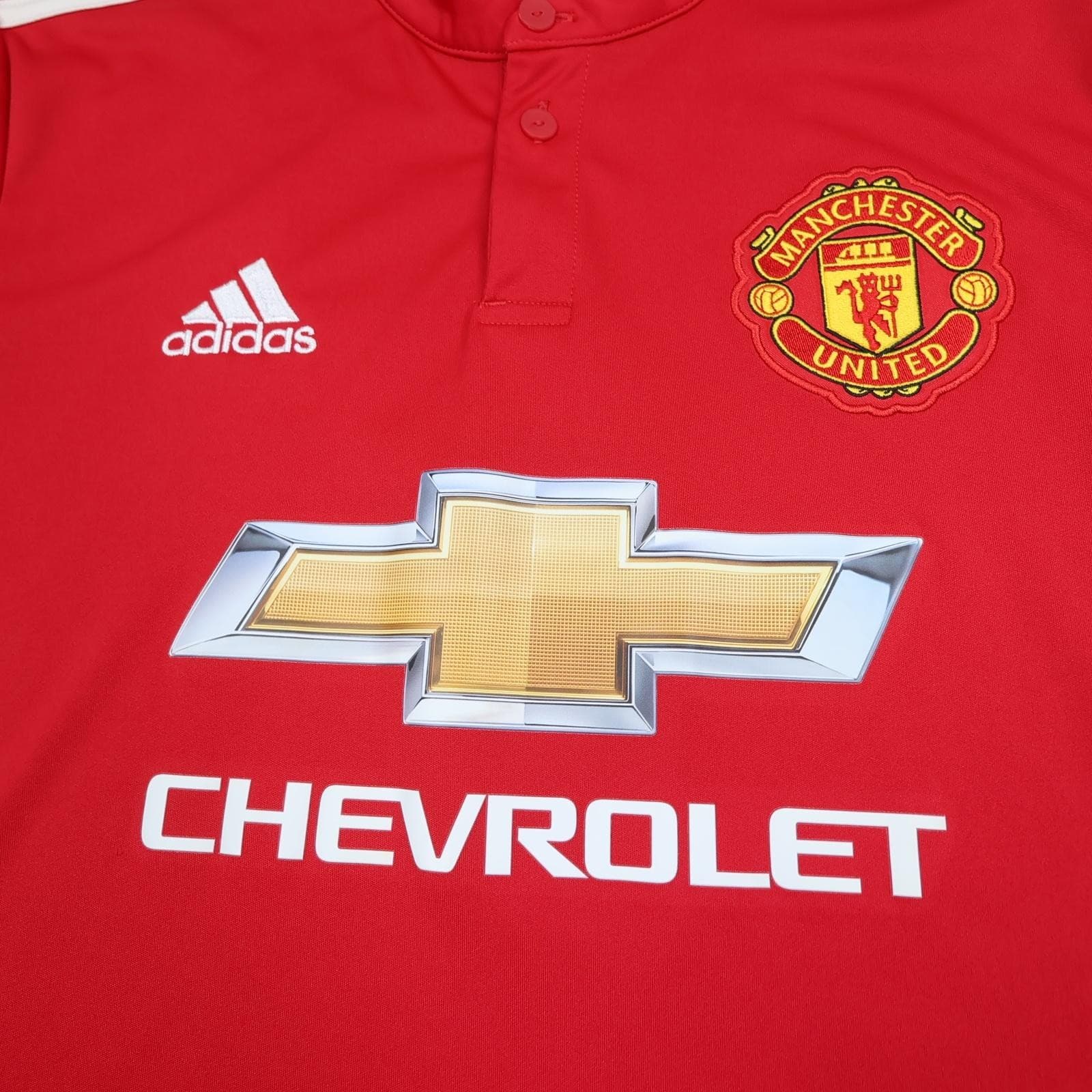Manchester United Shirt Mens Medium Red Home 2017 2018 Football Adidas Alexis 7 photo 3