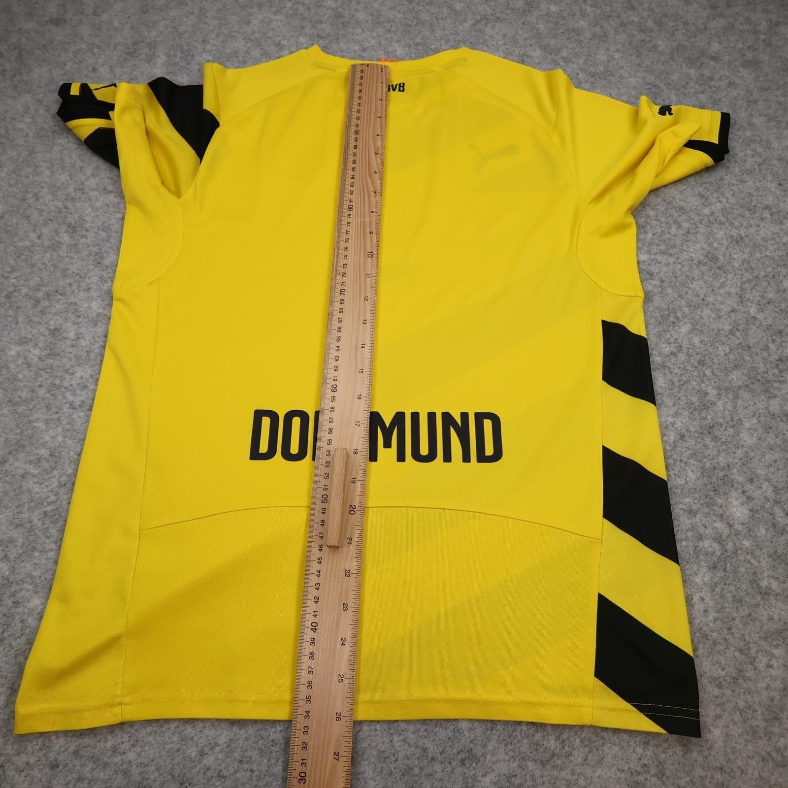 Borussia Dortmund Shirt Mens Medium Yellow Black Home 2014 2015 Puma Jersey photo 15