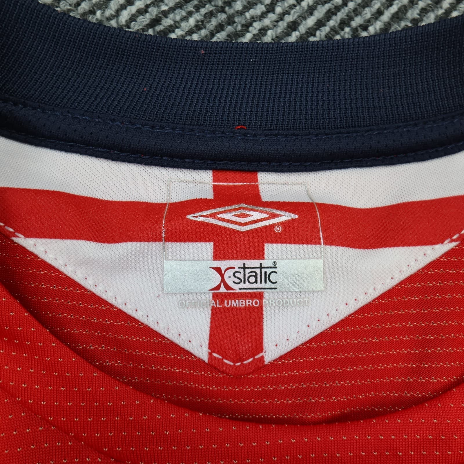 England Football Shirt Extra Large Red Away Euro 2004 2006 Jersey David Beckham photo 7