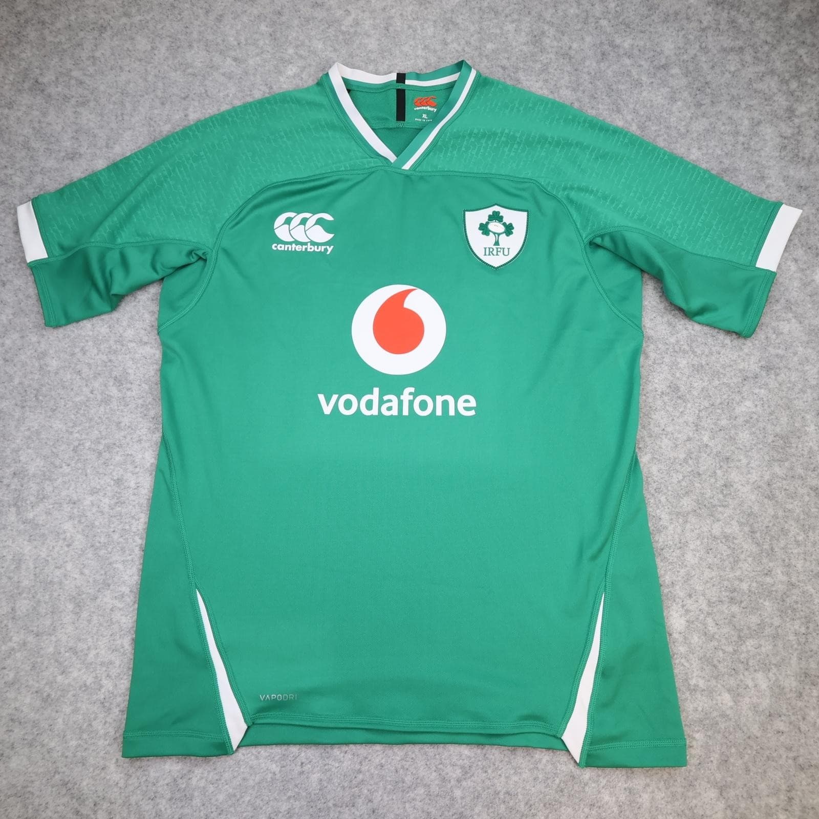 Ireland Rugby Shirt Mens XL Green Rugby Union Canterbury 2019 Vapodri Jersey