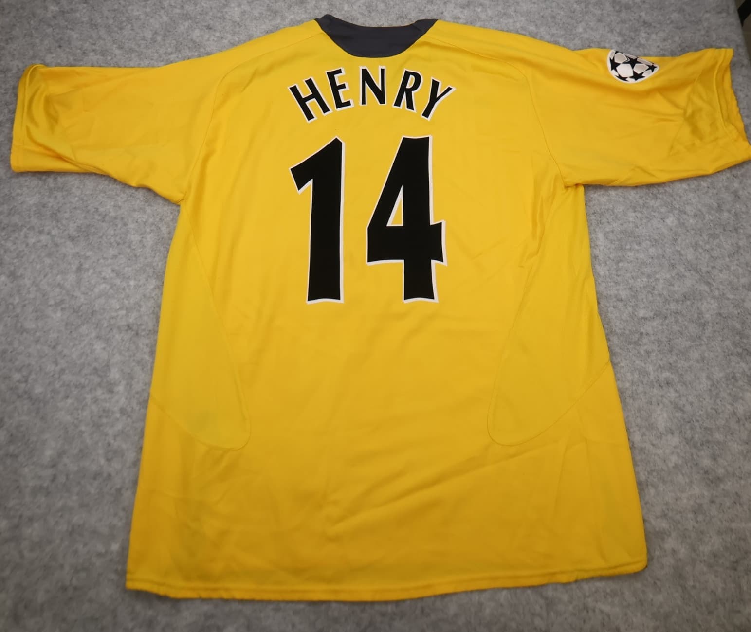 Vintage Arsenal Extra Shirt Large Yellow Away Kit 2005 2006 Nike Thierry Henry photo 2