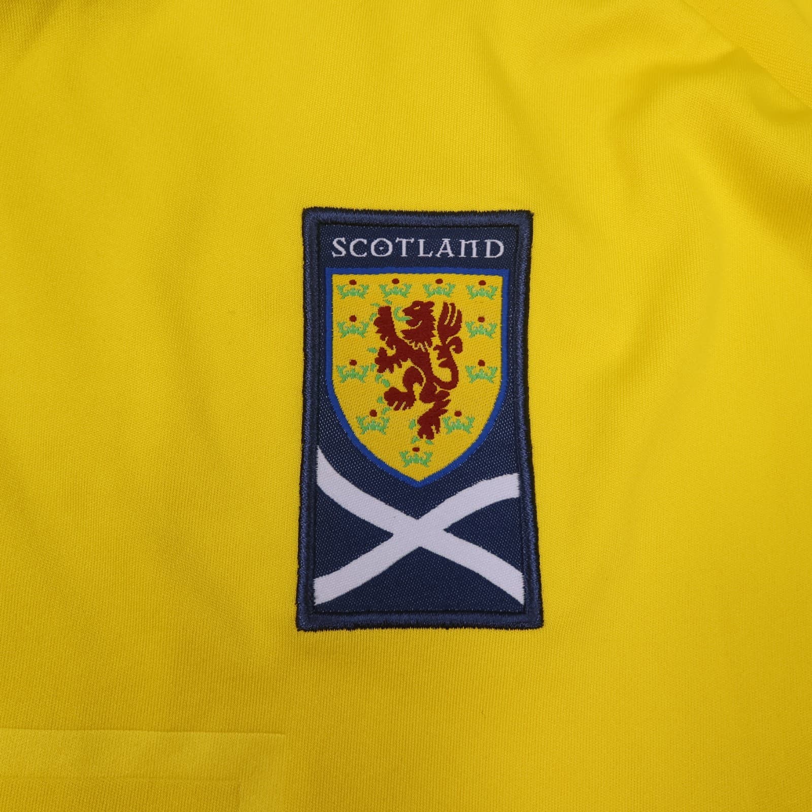 Scotland Football Shirt Large Yellow Away Adidas 2010 2011 Soccer Jersey photo 5