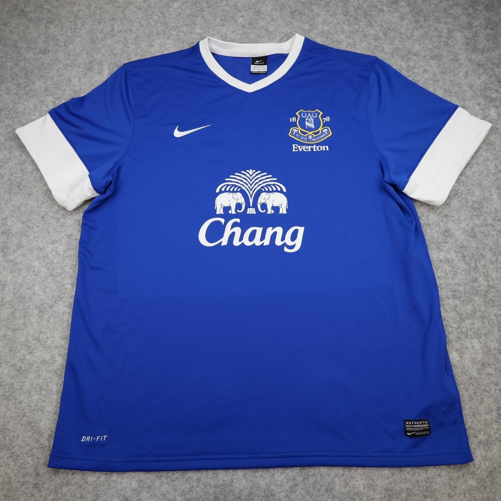 Everton Shirt Mens 2XL Blue Home 2012 2013 EPL Football Nike Chang Pienaar 22 photo 2