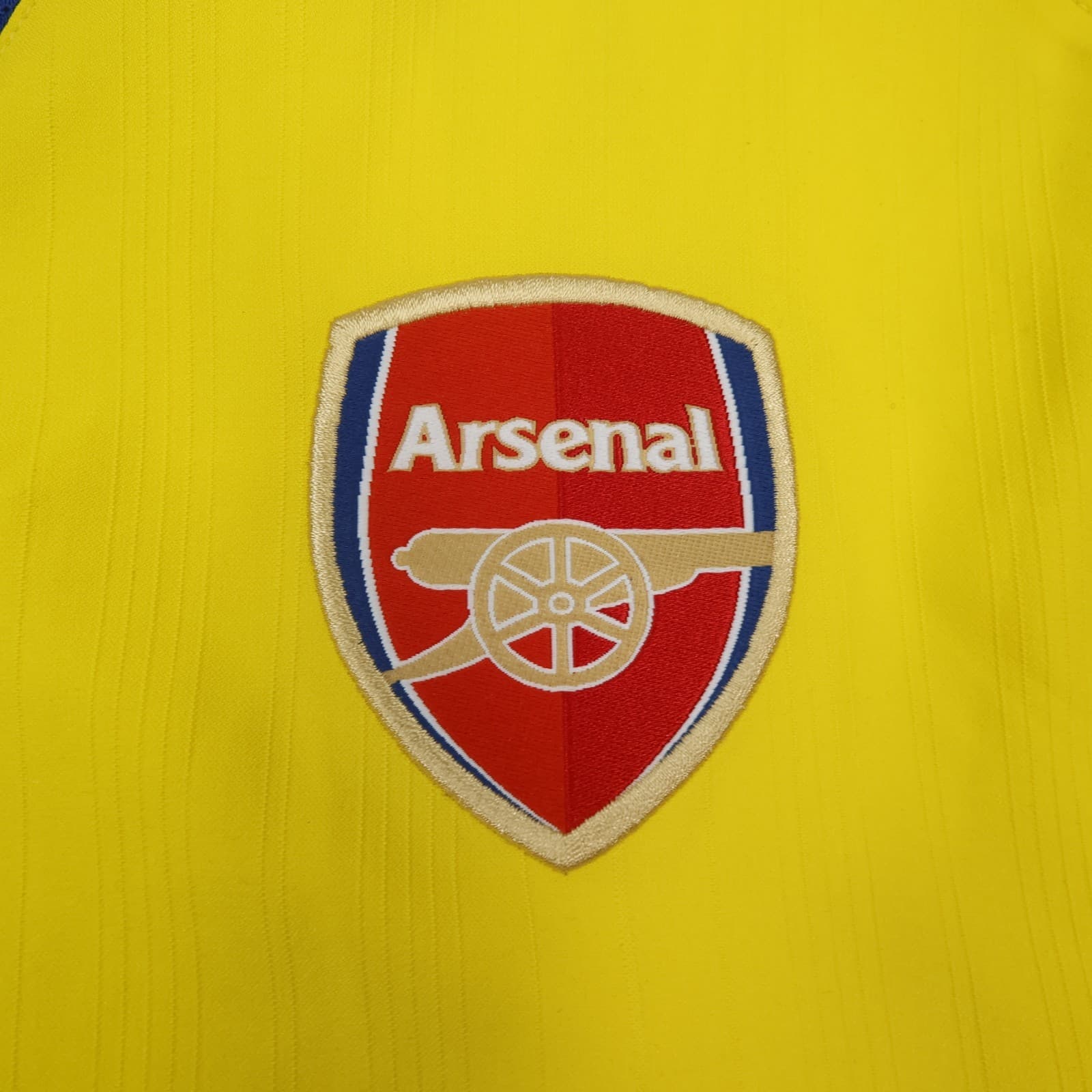 Vintage Arsenal Shirt Yellow Away Kit Large 2003 2004 Nike Sylvain Wiltord O2 photo 4
