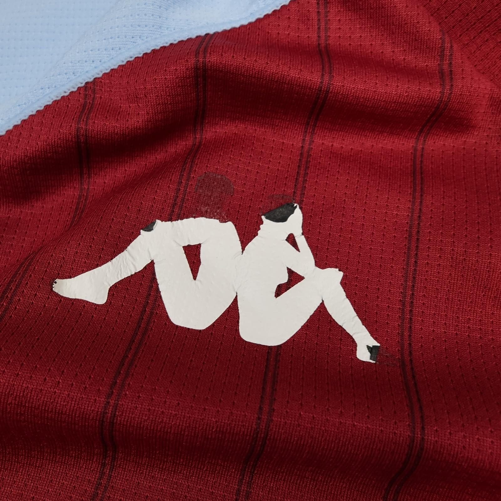 Aston Villa Shirt Mens 3XL Red Home 2020 2021 Football Kappa Cazoo Jersey photo 5