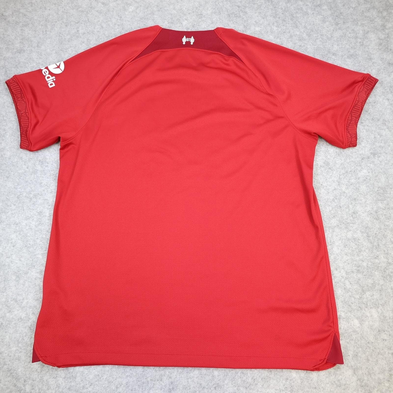 Liverpool Shirt Mens XL Red Home 2022 2023 Nike Standard Chartered Soccer Jersey photo 2