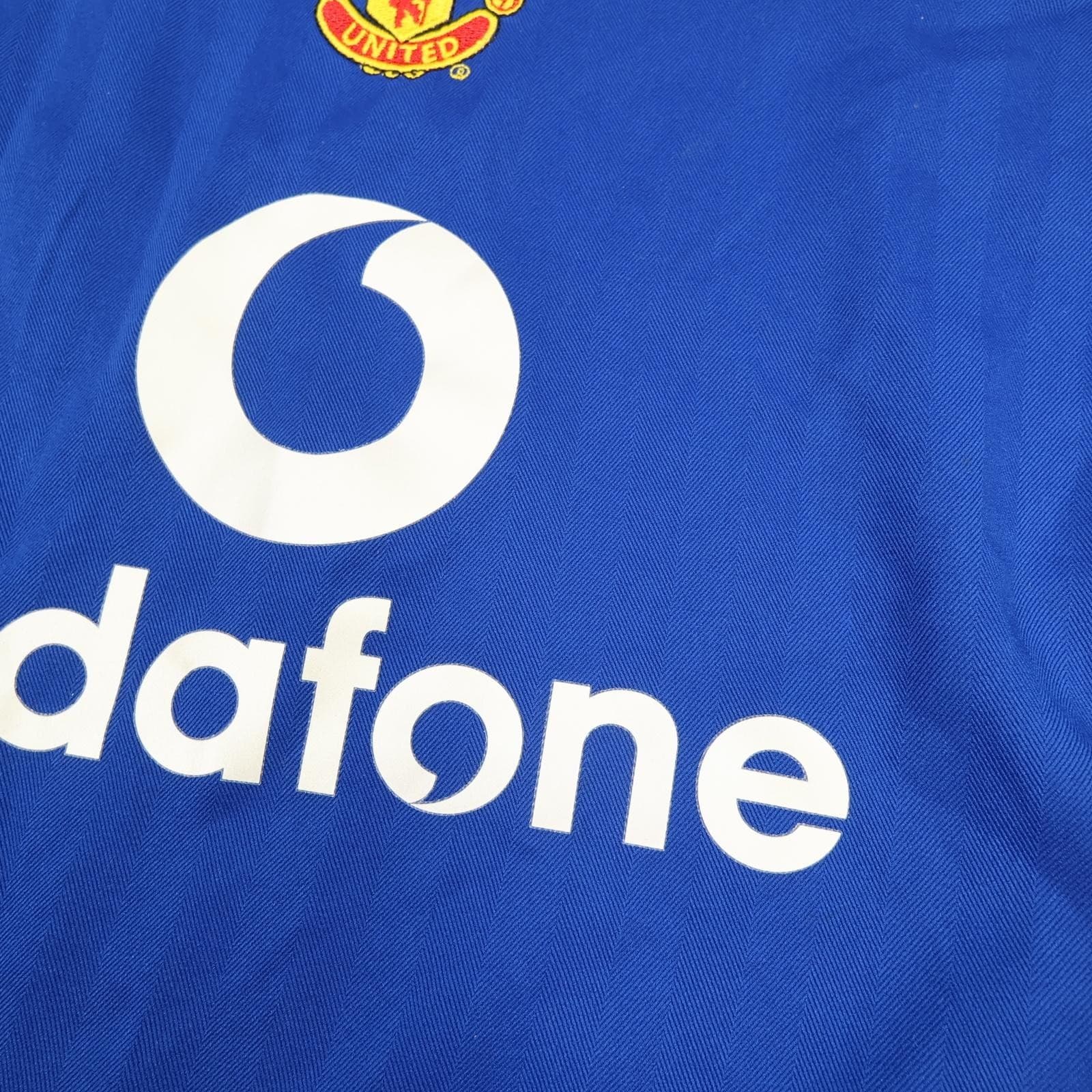 Vintage Manchester United Shirt Kids 13-14y Blue 2005 2007 Nike Soccer Jersey photo 5