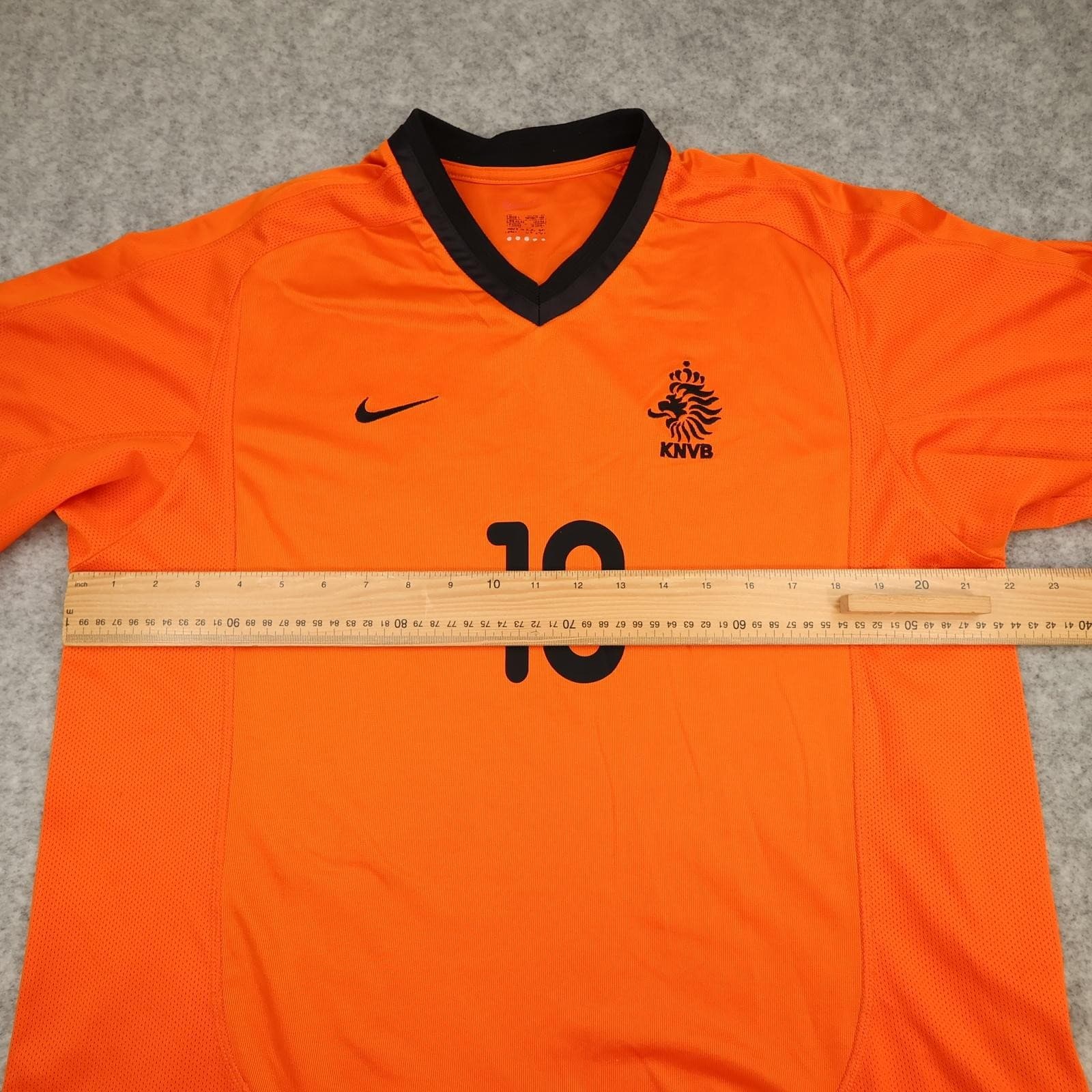 Vintage Netherlands KNVB Home Shirt Mens Large Orange 2000 2002 Nike Bergkamp 10 photo 10