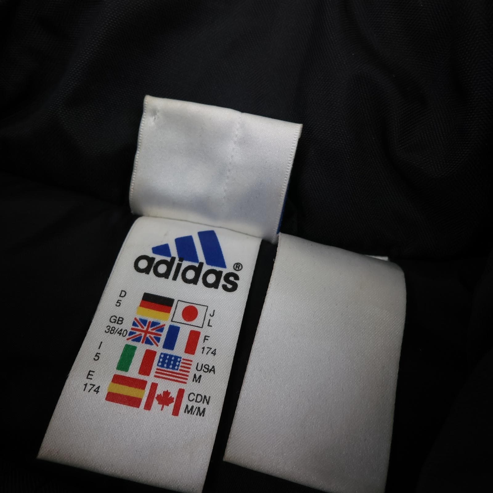 Vintage AC Milan Jacket Mens Medium Black Grey 2000 2001 Adidas Opel Bench Coat photo 7
