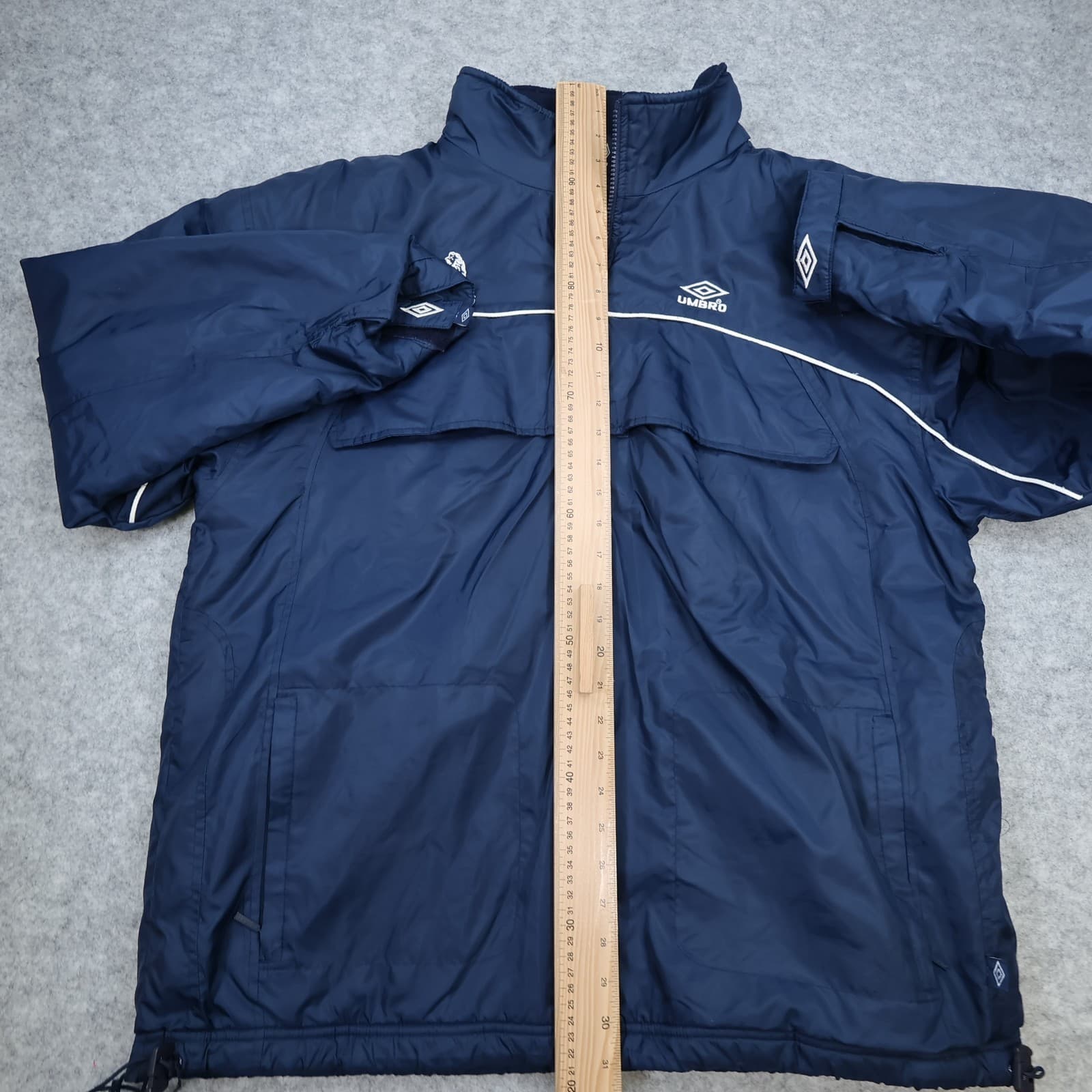 Chelsea Football Jacket Extra Large Umbro Navy Padded Training Coat 90s photo 10