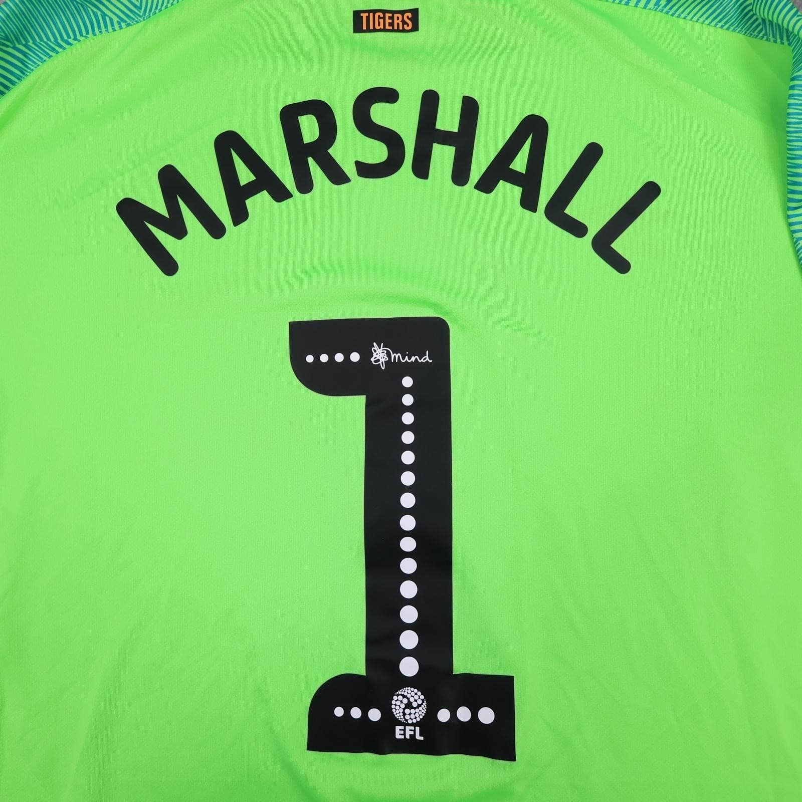 Hull City Goalkeeper Shirt Mens XXL Green EFL Football Umbro Marshall 1 photo 14