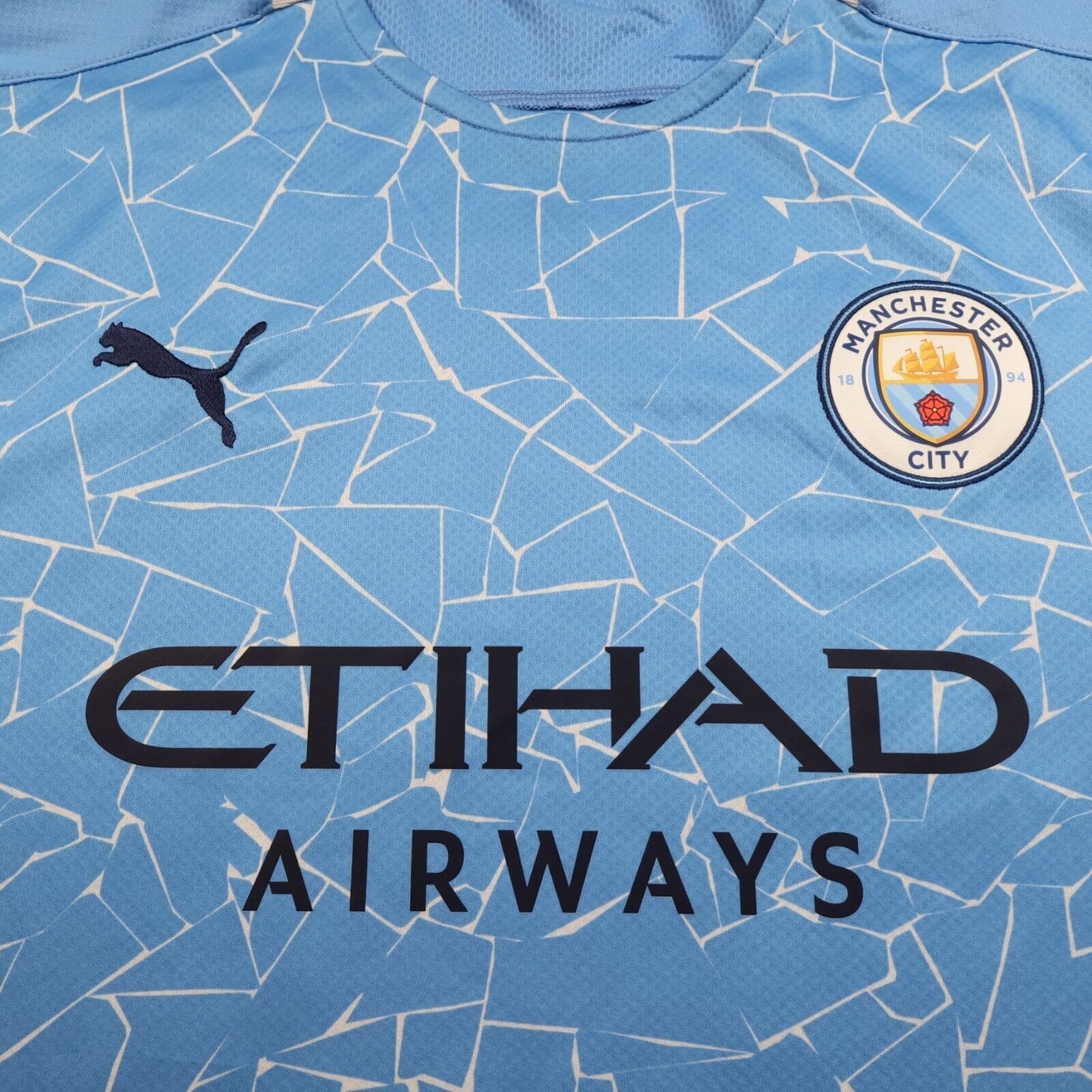 Manchester City Shirt 2XL Blue Home Kit 2020 2021 Puma Jersey Kevin De Bruyne 17 photo 3