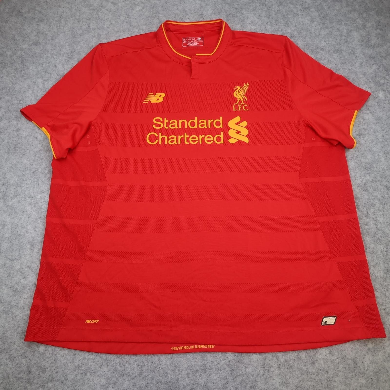 Liverpool Shirt Mens 3XL Red Home 2016 2017 New Balance Standard Chartered
