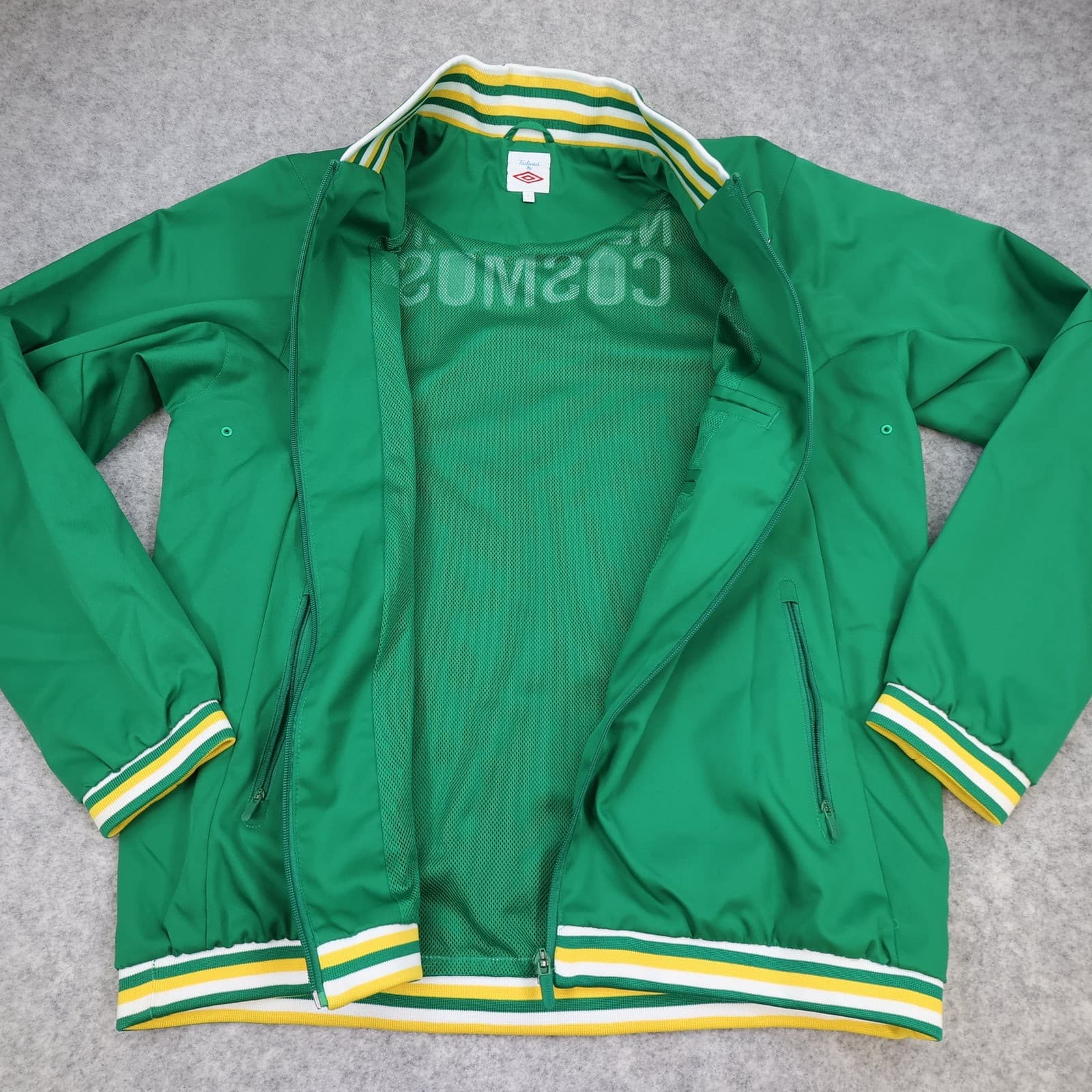 New York Cosmos Jacket Mens Large Green 2011 2012 Umbro Woven Anthem photo 6