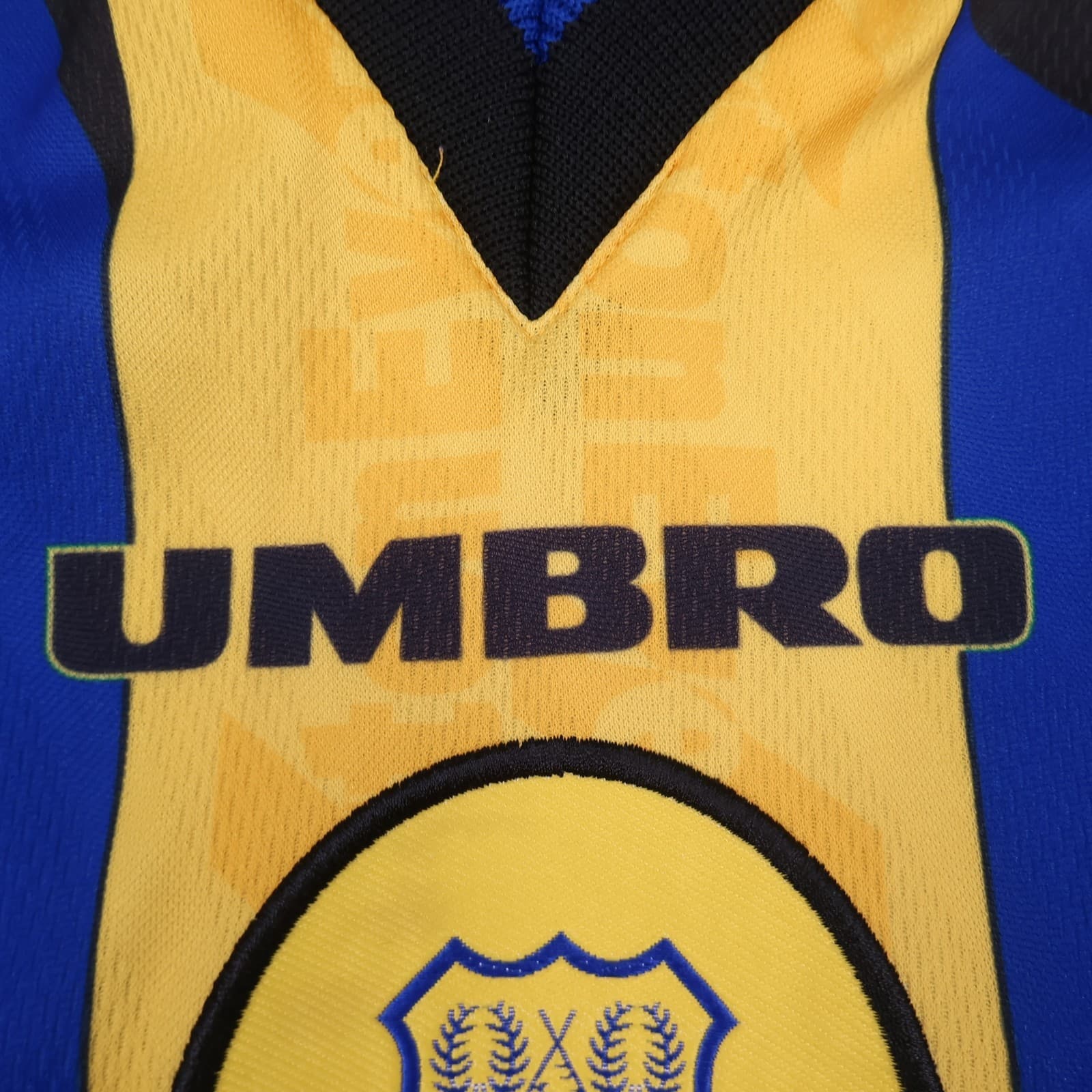 Vintage Everton Shirt Medium Yellow Away Kit 1996 1998 Away Soccer Jersey Danka photo 7