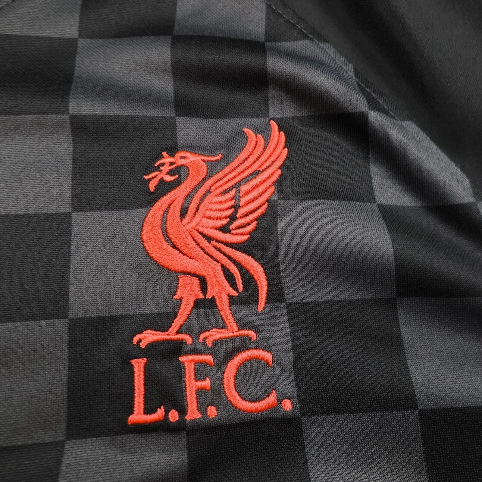 Liverpool Shirt Large Black Away Kit 2020 2021 Nike Soccer Jersey Mo Salah 11 photo 4