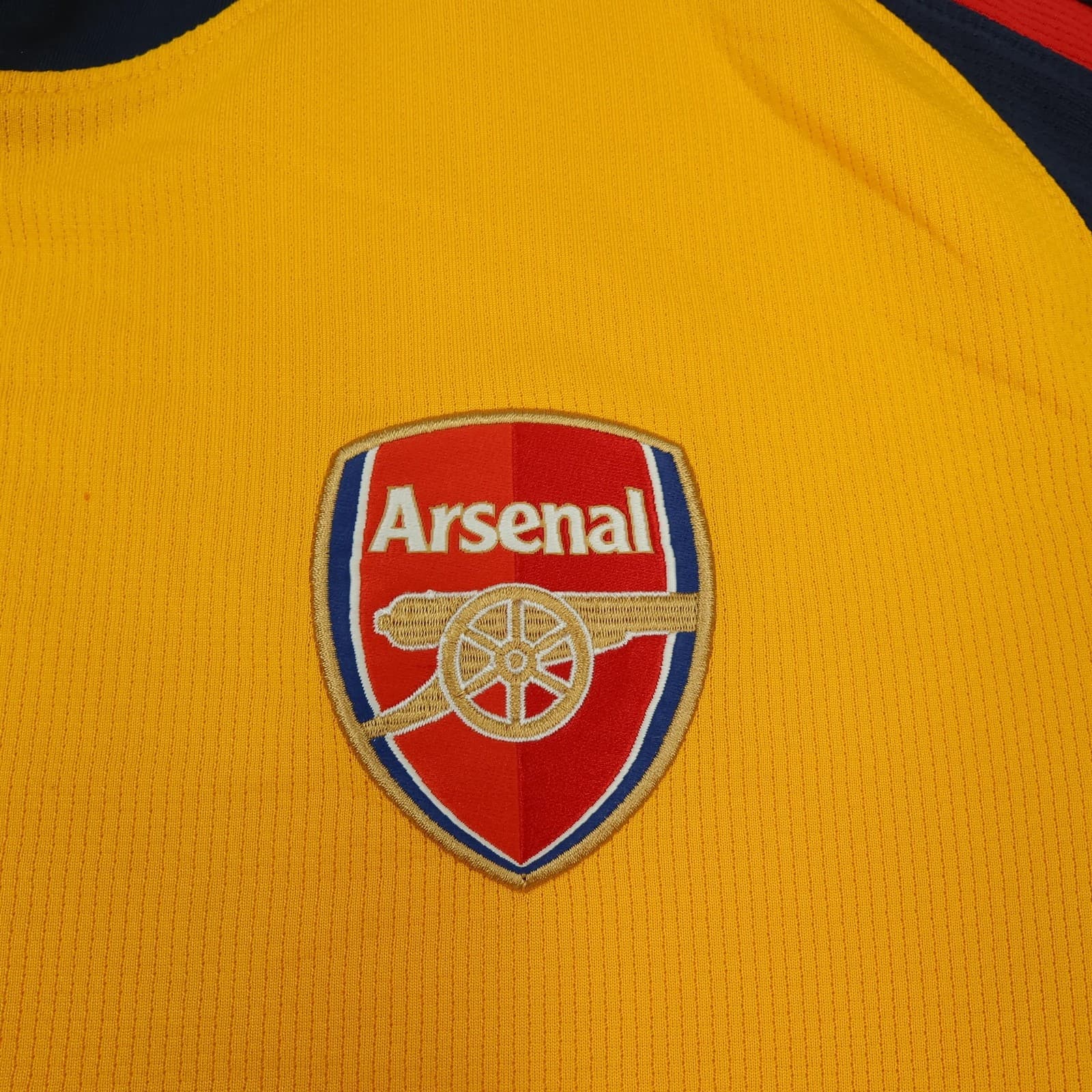 Arsenal Shirt Mens Extra Large Yellow Away 2008 2009 Football Nike Soccer Jersey photo 7