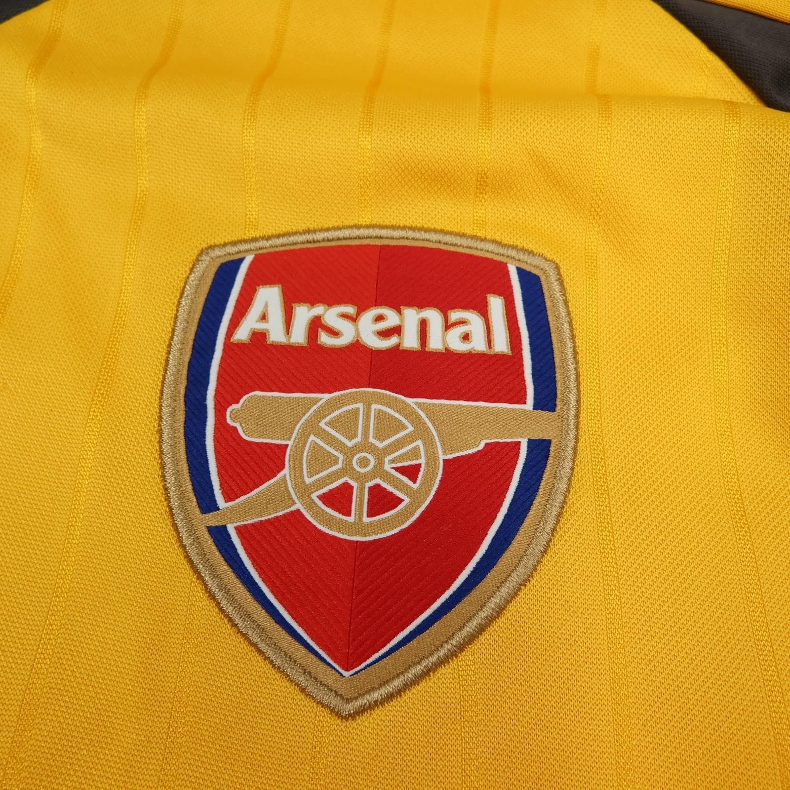 Arsenal Away Shirt Mens Medium Yellow 2016 2017 Football Puma Soccer Jersey photo 8