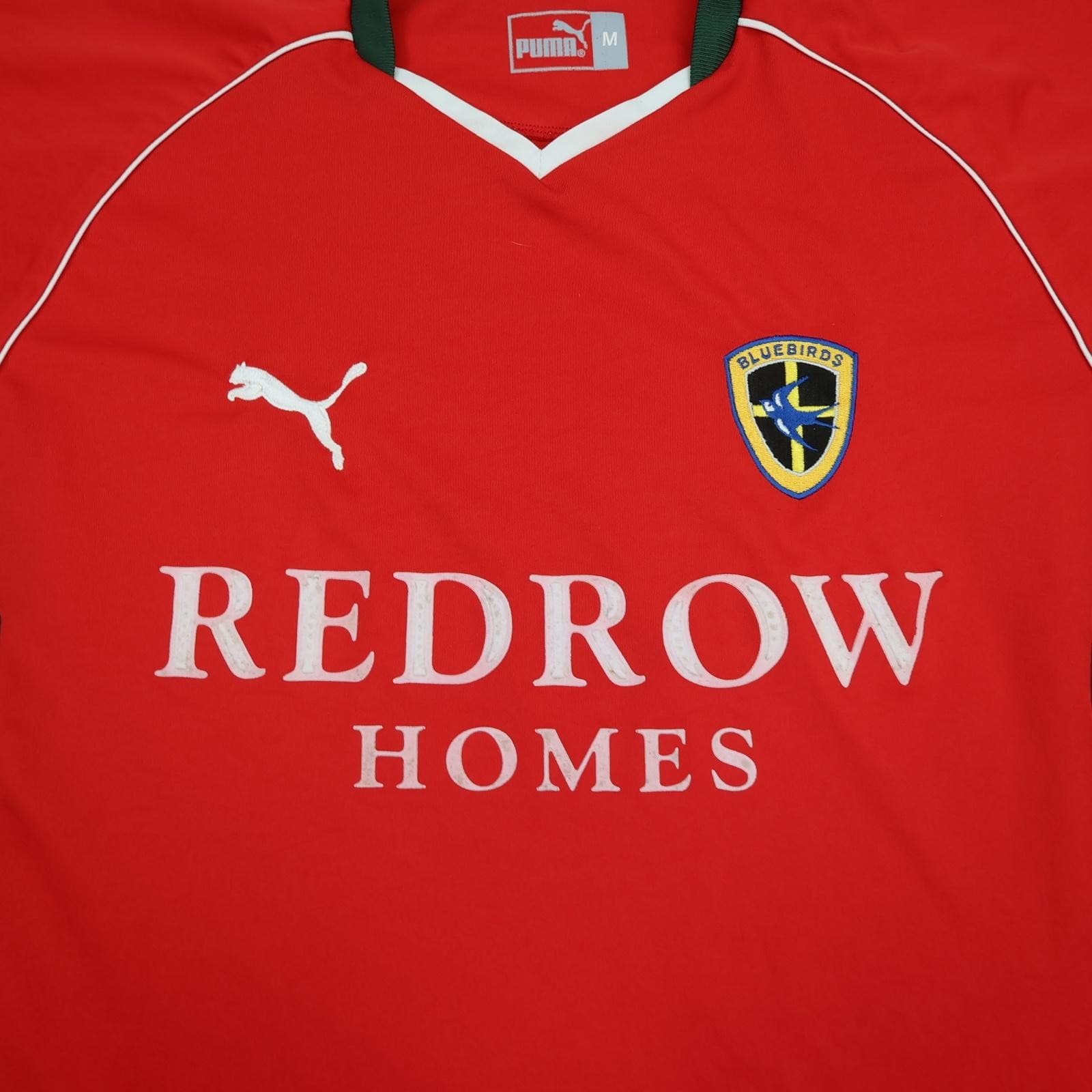 Cardiff City Shirt Mens Medium Red 2004 2005 Puma Redrow Homes Jersey Bluebirds photo 3