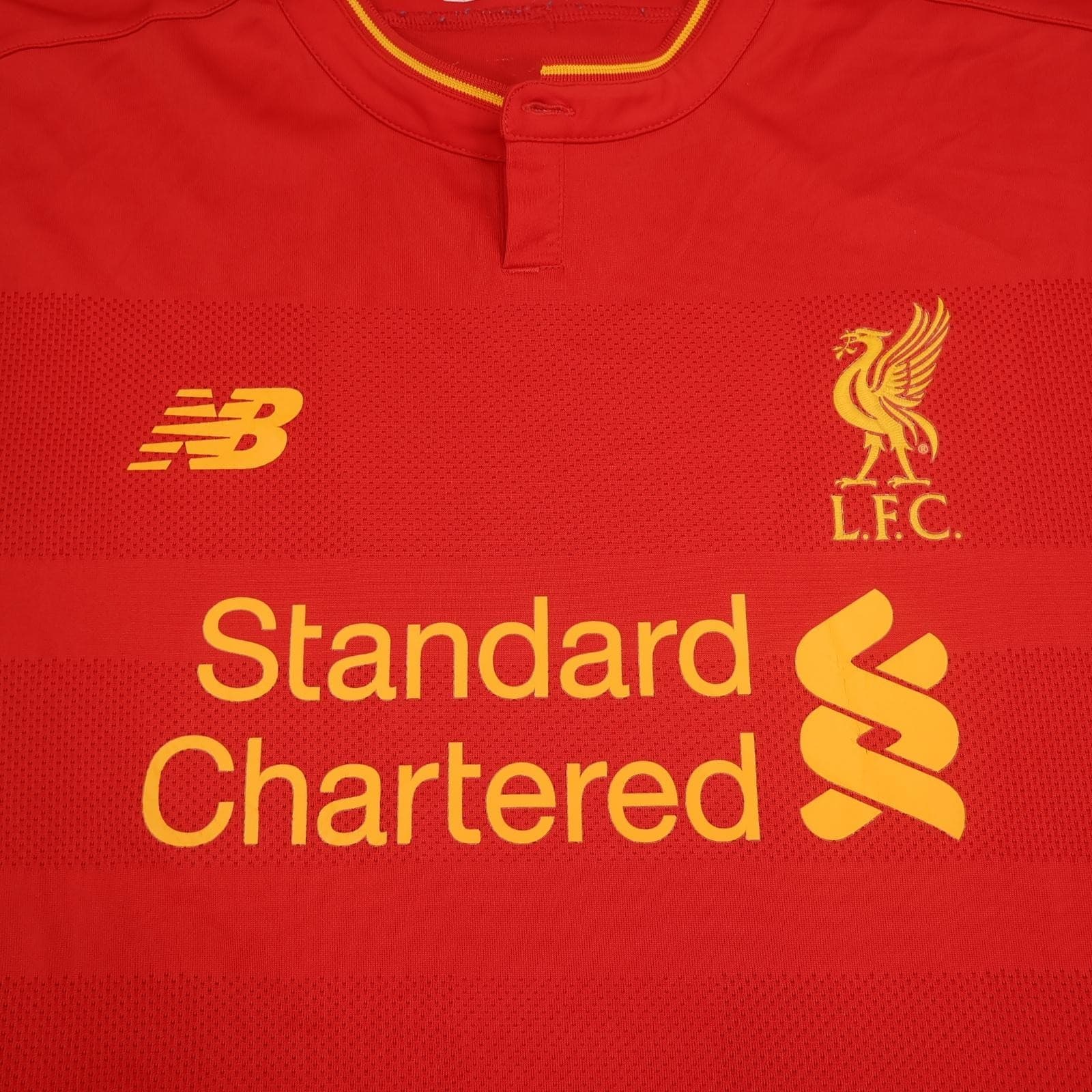 Liverpool Shirt Mens 3XL Red Home 2016 2017 New Balance Standard Chartered photo 3