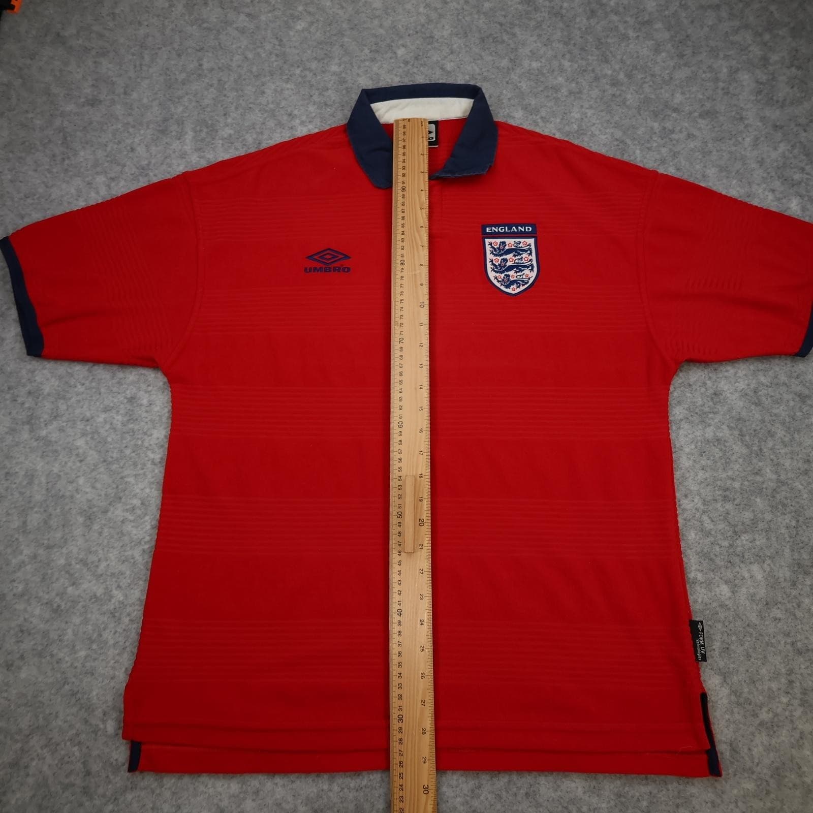 England Away Shirt Mens Large Red 1999 20001 Umbro Soccer Jersey photo 11