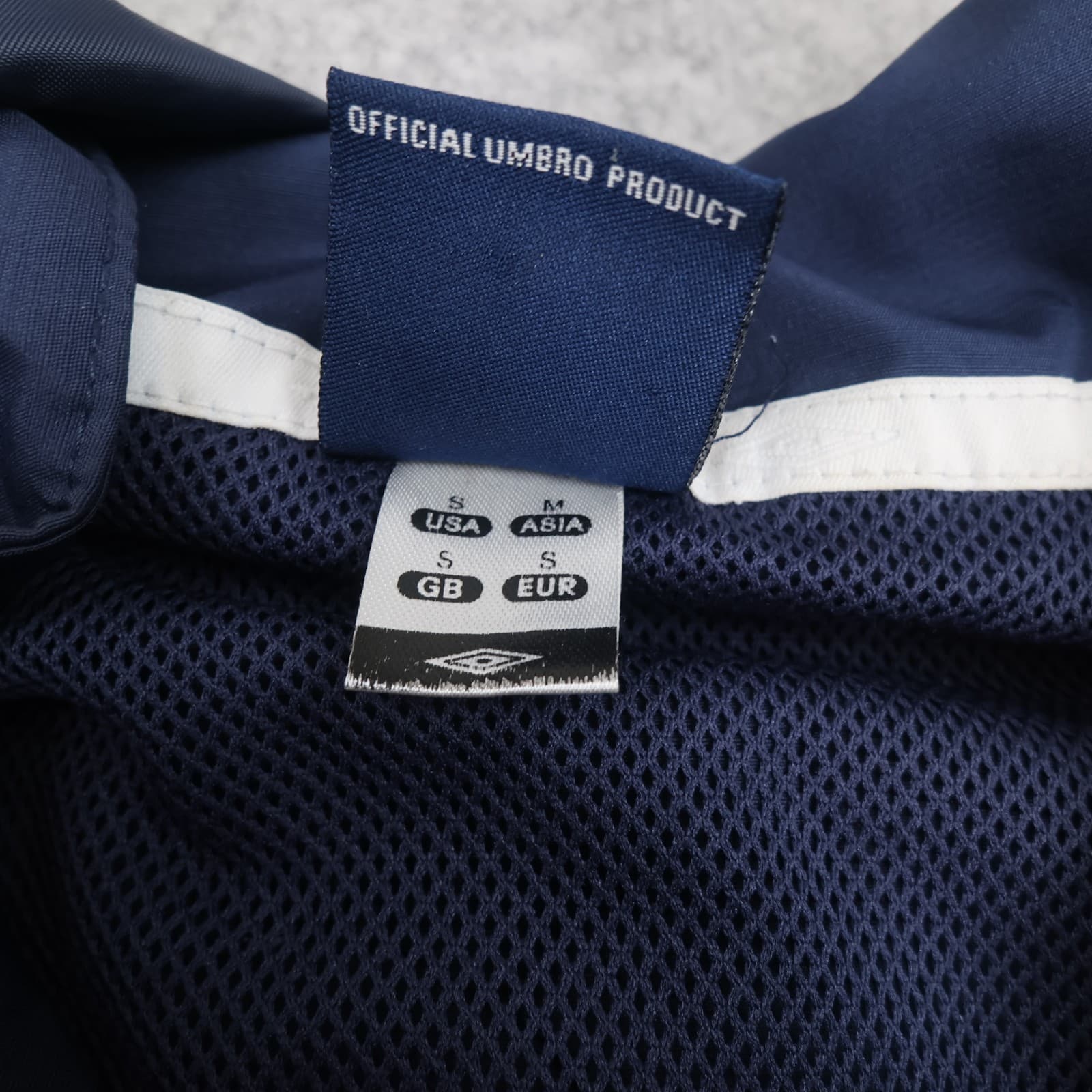 Everton Football Jacket Small Navy Training Rain Jacket Umbro Mens Soccer photo 8