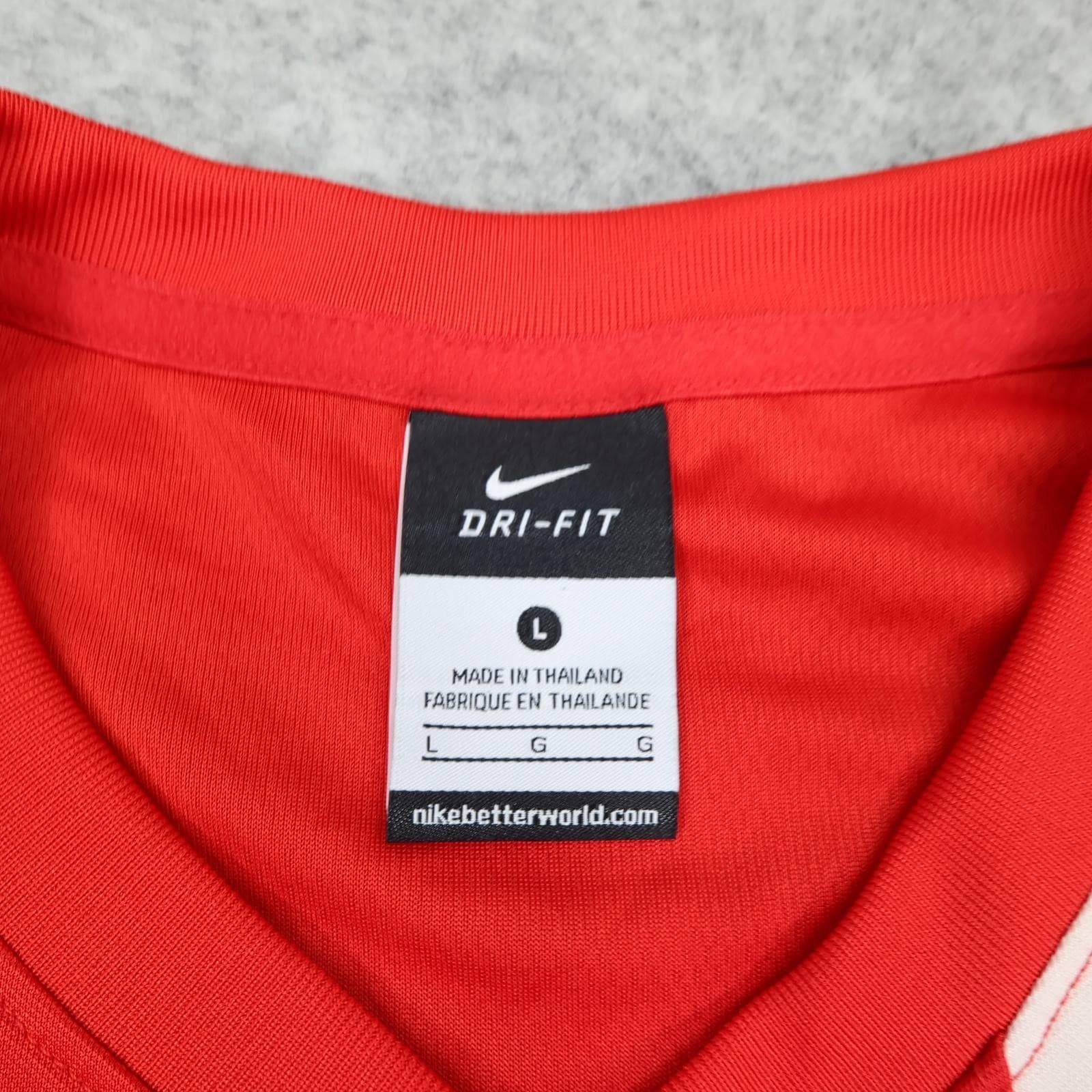 Gibraltar Home Shirt Mens Large Red Home 2012 2013 Nike Dri Fit Jersey Top photo 5