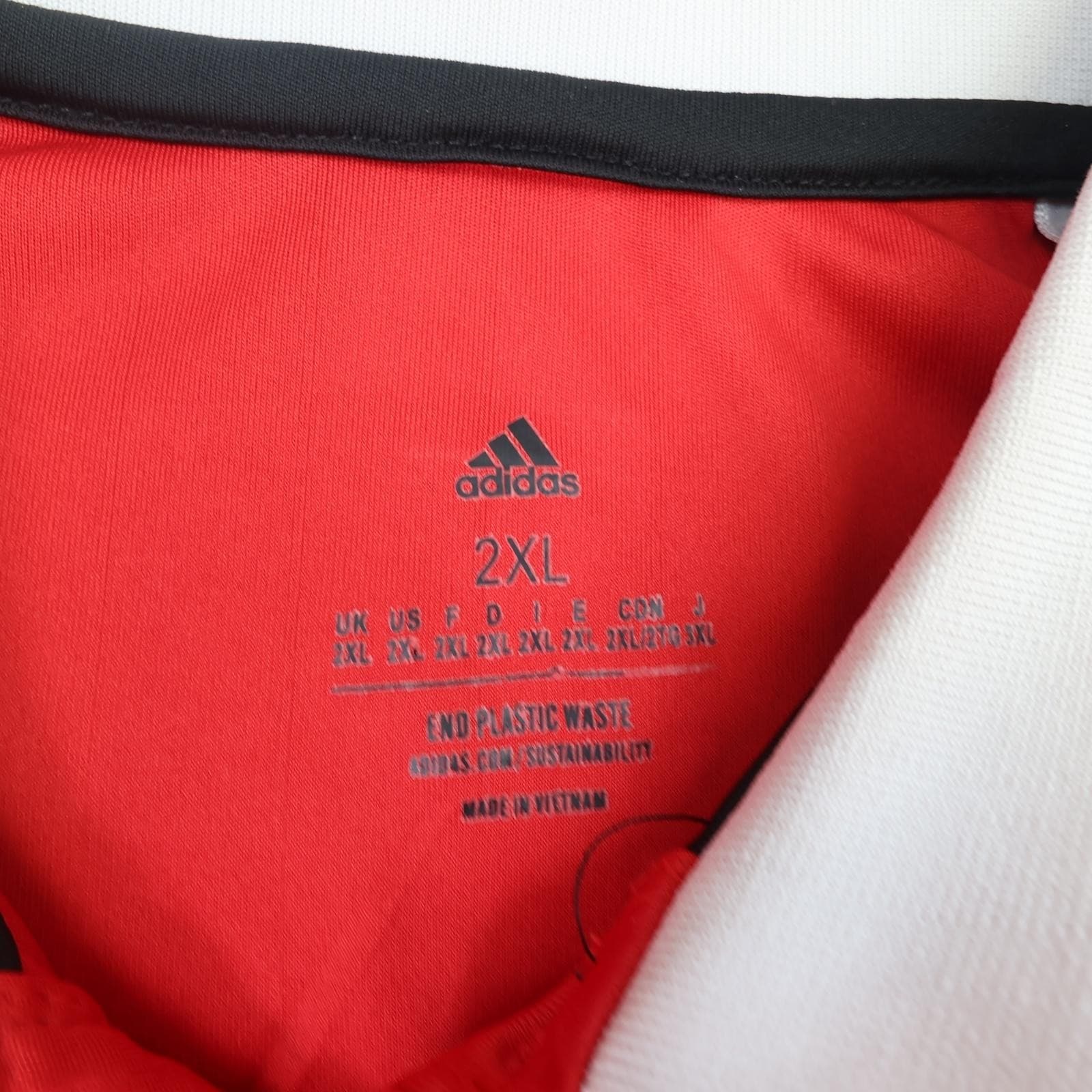 Manchester United Shirt Mens 2XL Red Home 2022 2023 Football Adidas TeamViewer photo 6