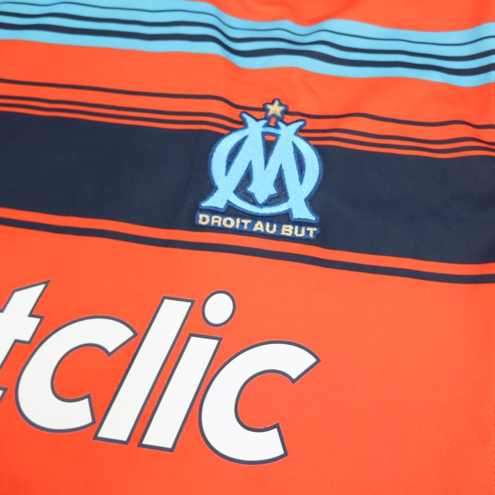 Olympique Marseille Shirt Mens Large Orange 3rd 2011 2012 Adidas Soccer Jersey photo 5
