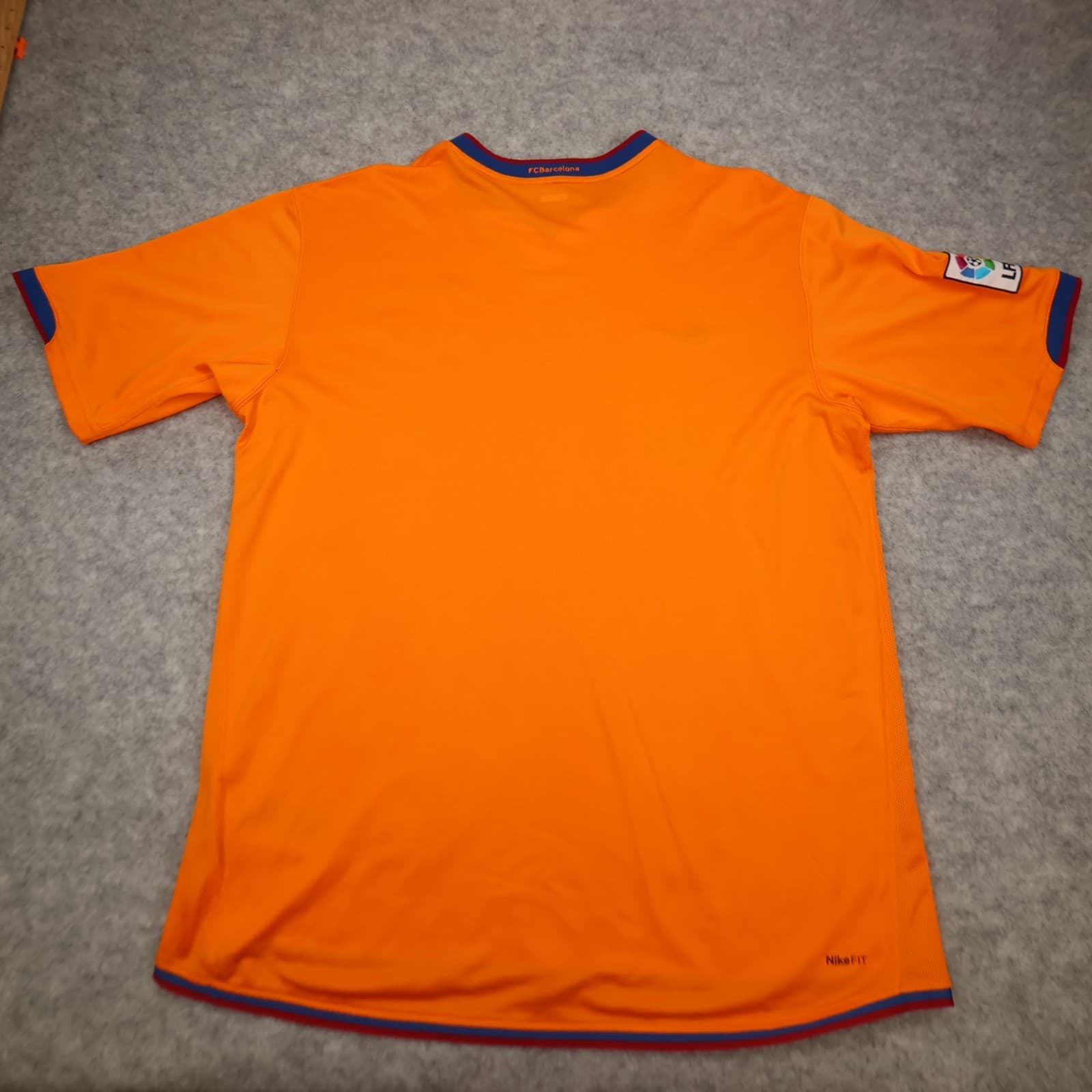 Vintage Barcelona Shirt Extra Large Orange Away Kit 2006 2007 Nike Soccer Jersey photo 2