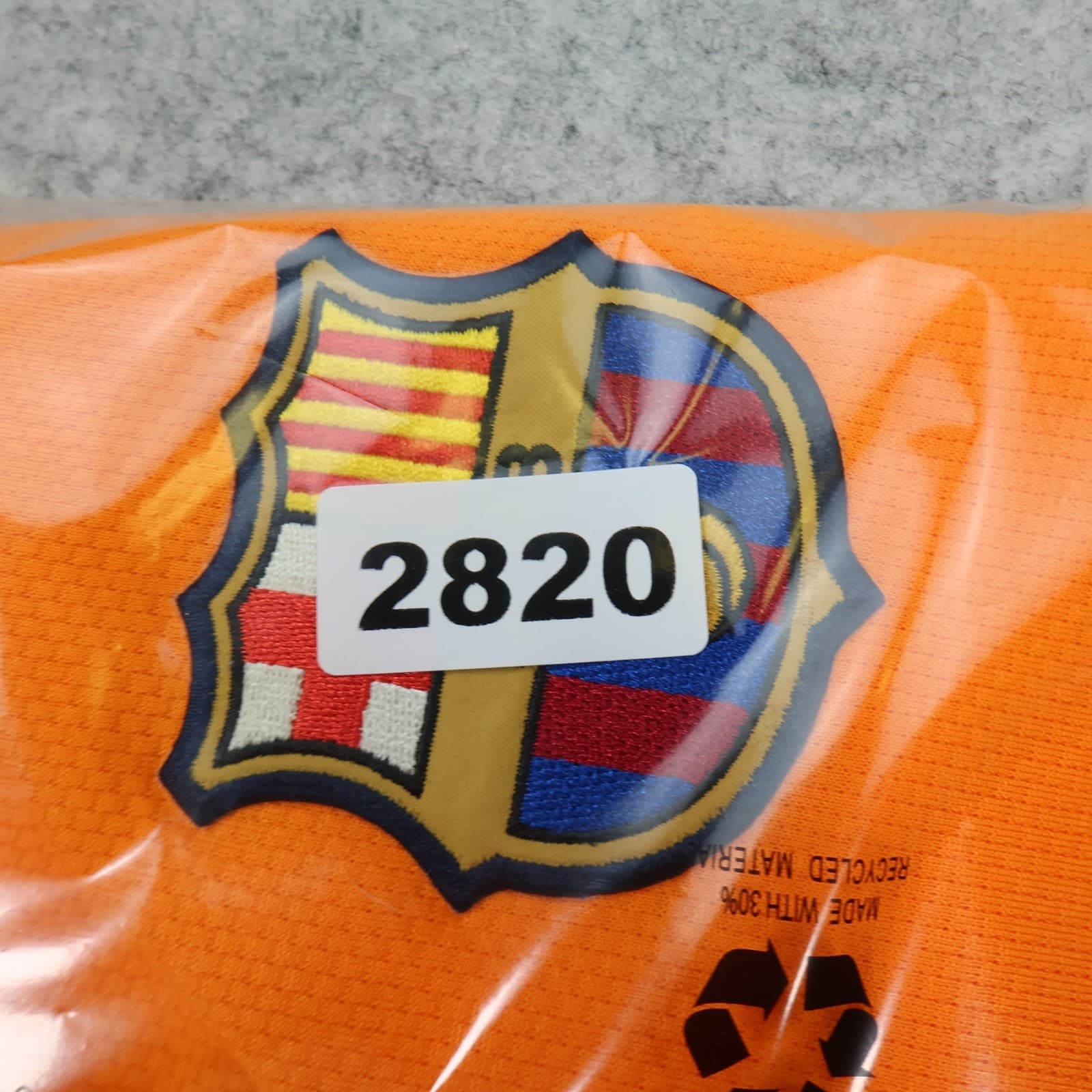 Vintage Barcelona Shirt Extra Large Orange Away Kit 2006 2007 Nike Soccer Jersey photo 15