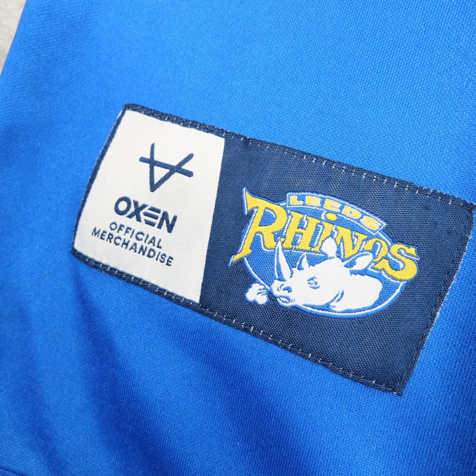 Leeds Rhinos Rugby Shirt Mens Extra Large Rugby League Oxen Building Society photo 6