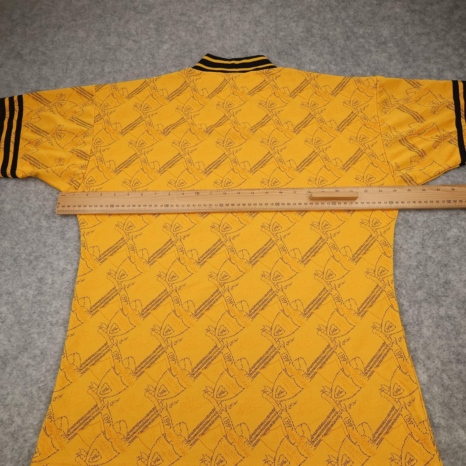 Liverpool Shirt Mens Large Third Yellow 1994 1996 Adidas Carlsberg Soccer Jersey photo 13