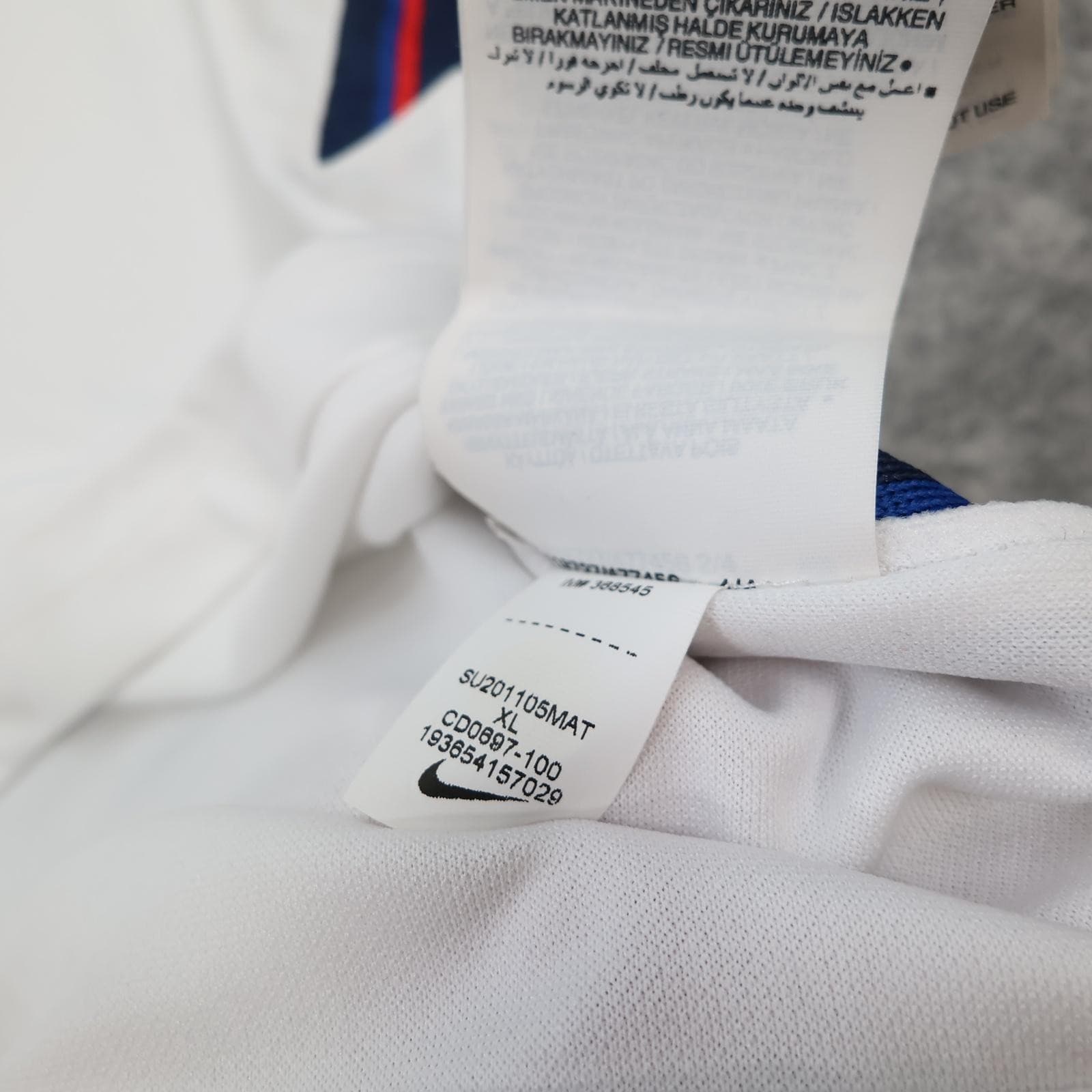 England Home Shirt Mens XL White 2020 2021 Football Nike Kane 9 Dri Fit photo 12