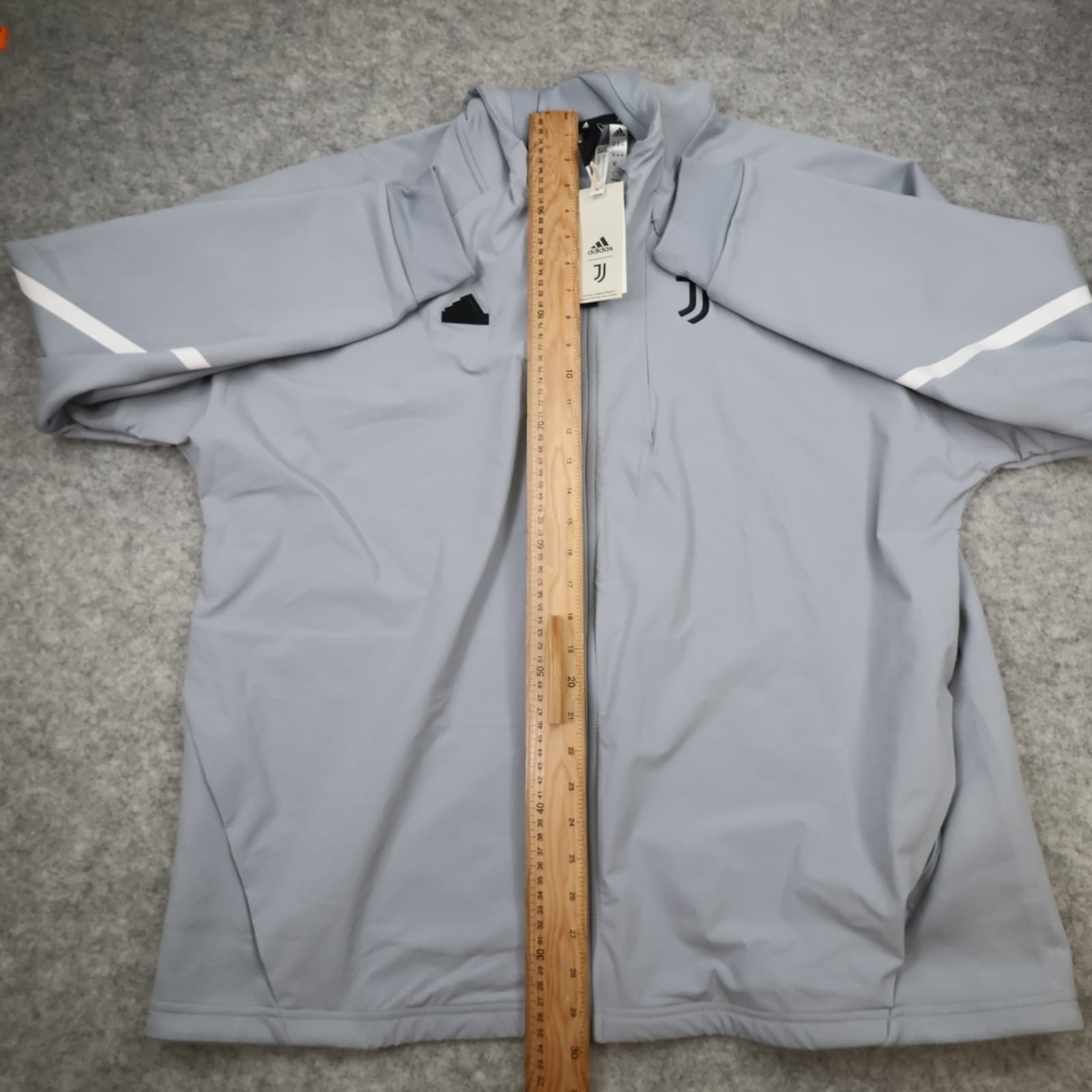 Juventus Football Jacket 2XL Silver Track Jacket 2023 2024 Adidas Jacket Top photo 14